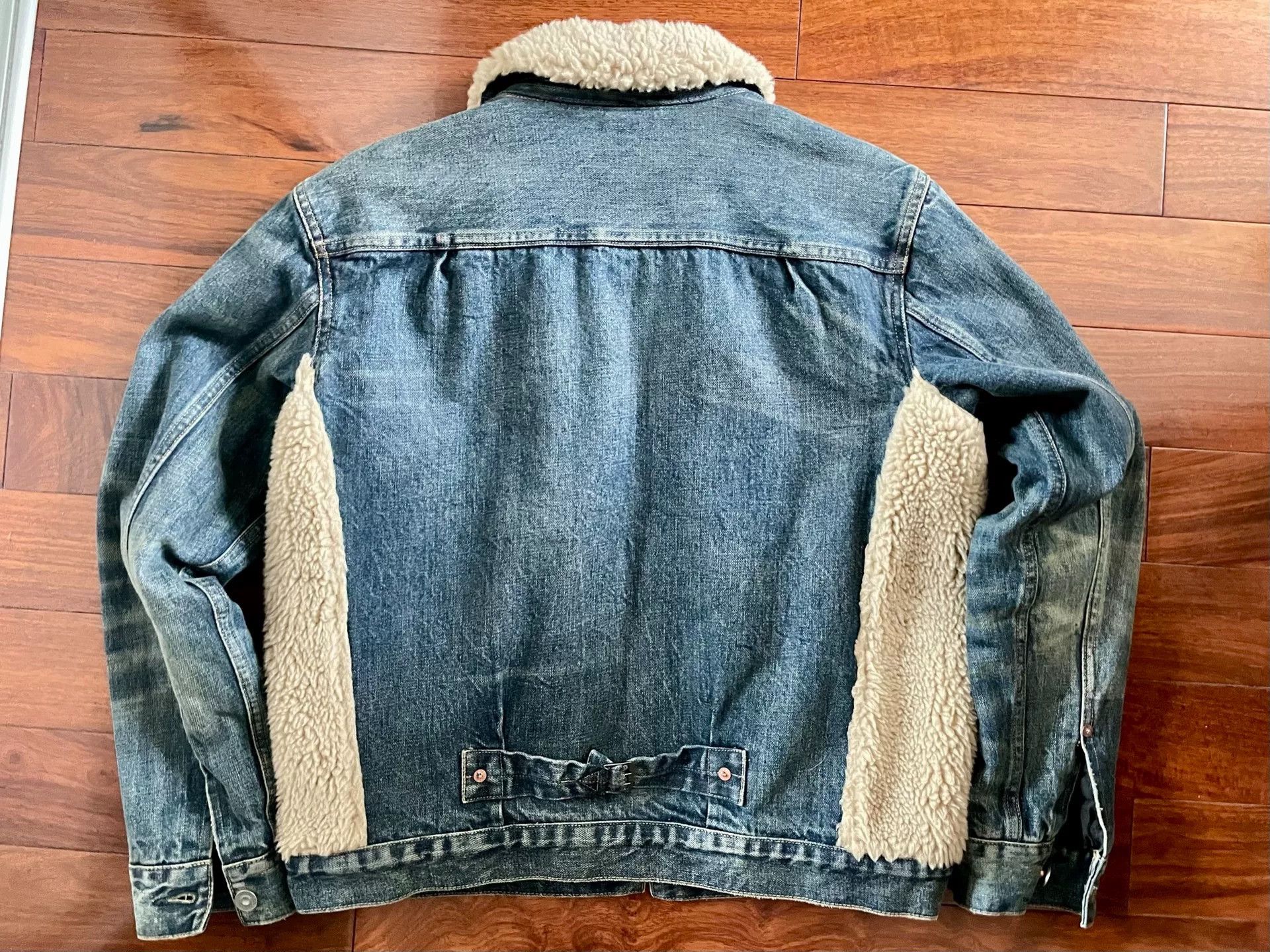 RRL Ralph Lauren RRL Shearling-Lined Denim Jacket Size US M / EU 48-50 / 2 - 7 Thumbnail