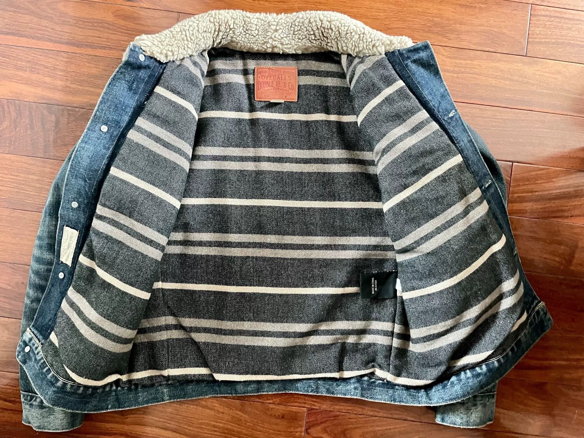 RRL Ralph Lauren RRL Shearling-Lined Denim Jacket Size US M / EU 48-50 / 2 - 4 Thumbnail