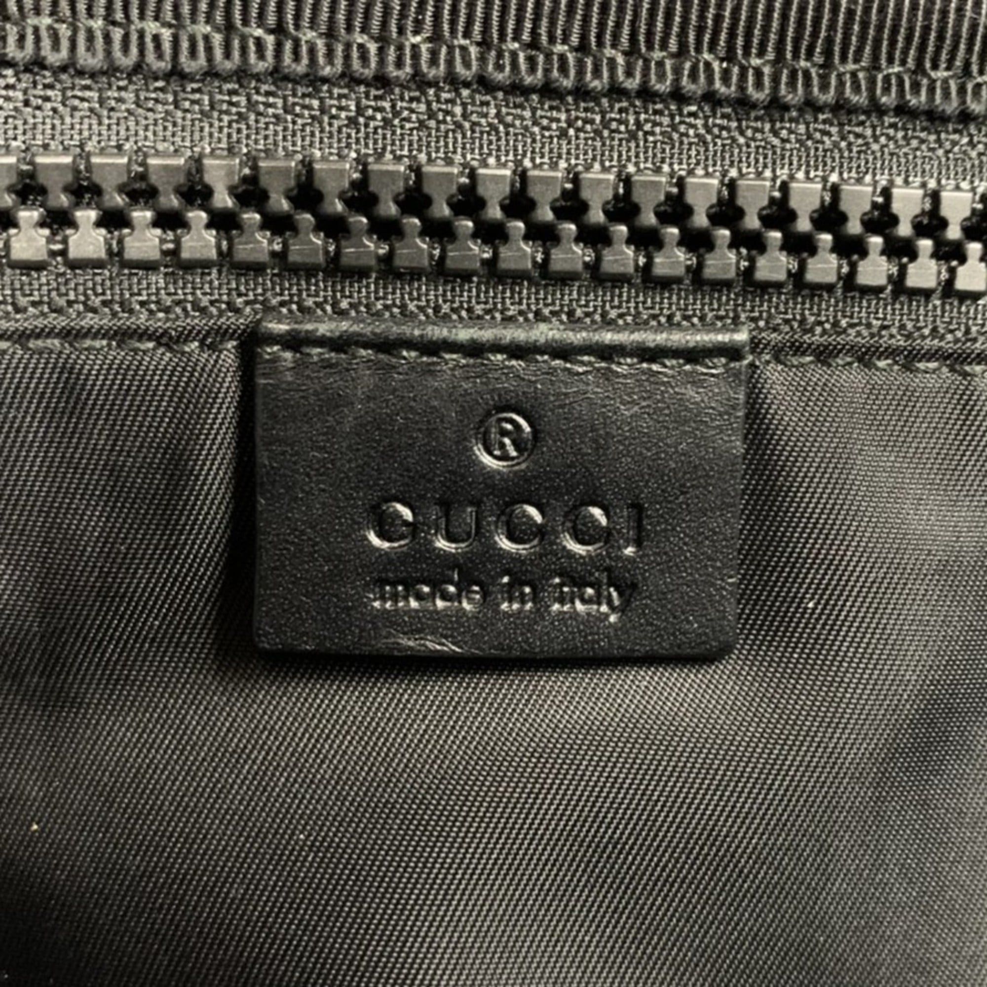 Gucci GUCCI 450982 Backpack/Daypack with Cat Head Embroidered Patch, Tiger, Butterfly, and Flower Design in Black Nylon for Men Women Size ONE SIZE - 10 Thumbnail
