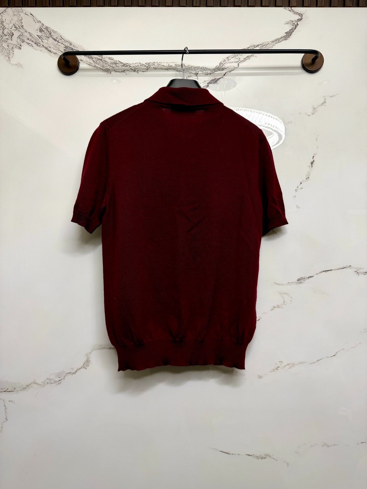 Miu Miu miumiu burgundy wool polo shirt Size M / US 6-8 / IT 42-44 - 3 Thumbnail