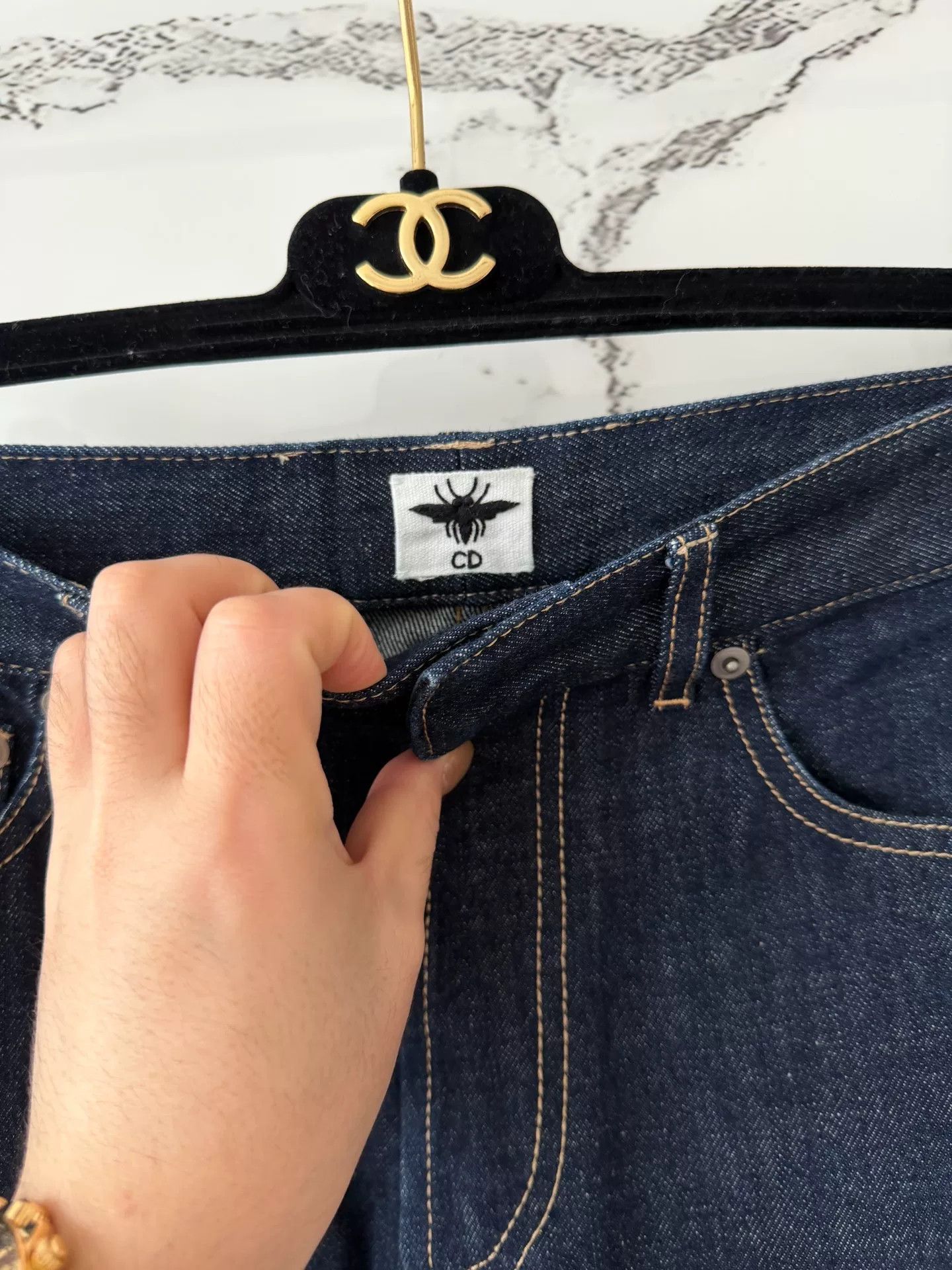 Dior dior blue printed denim pants Size US 36 / EU 52 - 3 Thumbnail