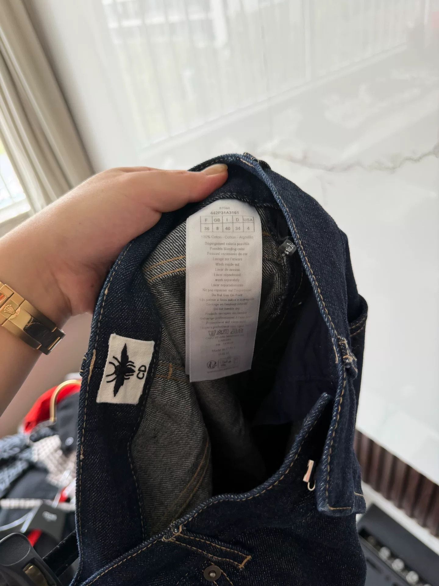 Dior dior blue printed denim pants Size US 36 / EU 52 - 4 Thumbnail