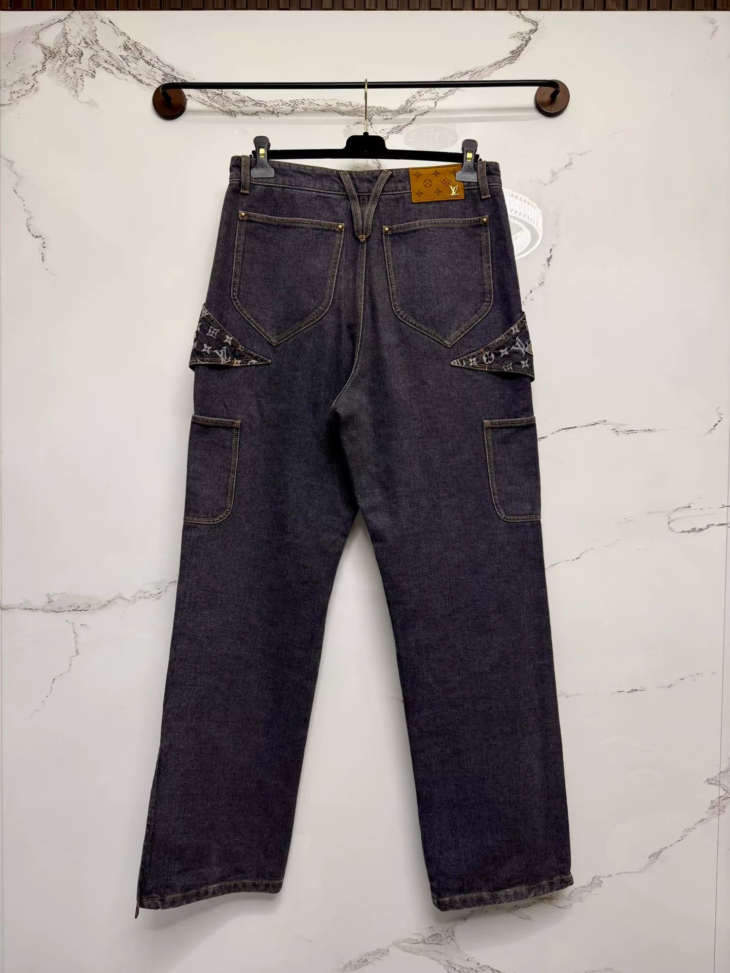 Louis Vuitton louis vuitton gray logo denim pants Size US 31 - 3 Thumbnail