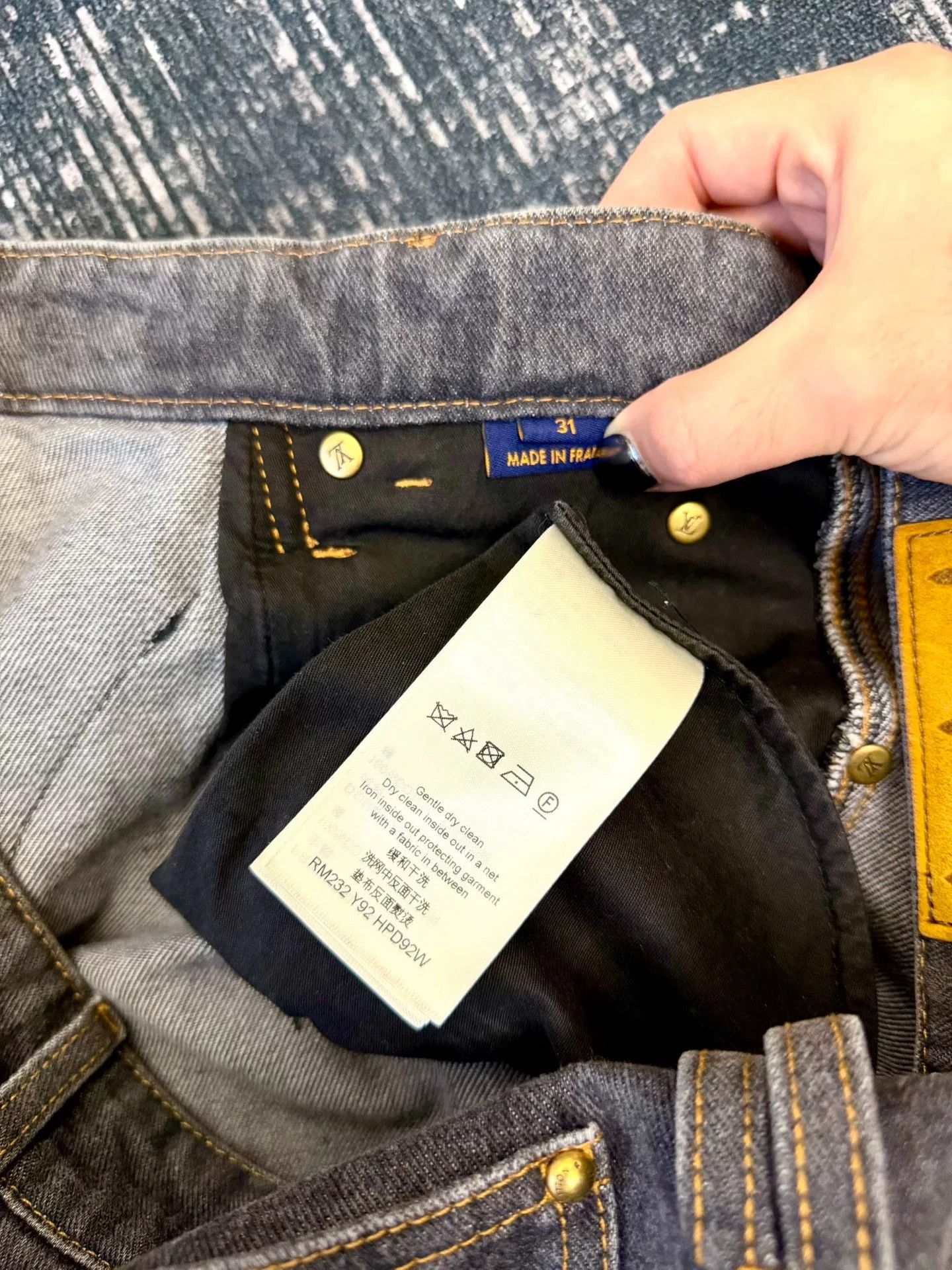 Louis Vuitton louis vuitton gray logo denim pants Size US 31 - 5 Thumbnail