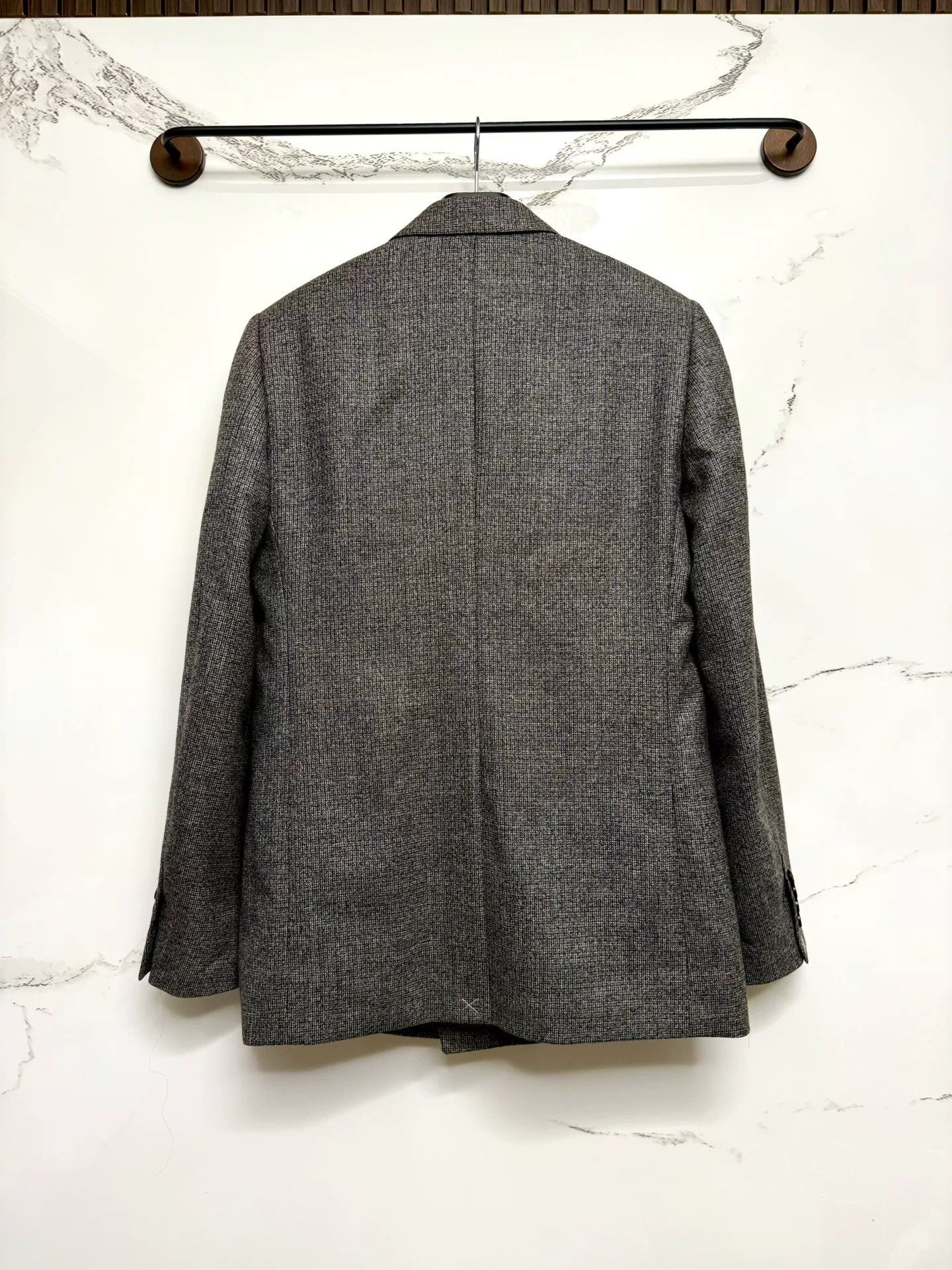 Celine celine gray double-breasted blazer jacket Size US M / EU 48-50 / 2 - 3 Thumbnail