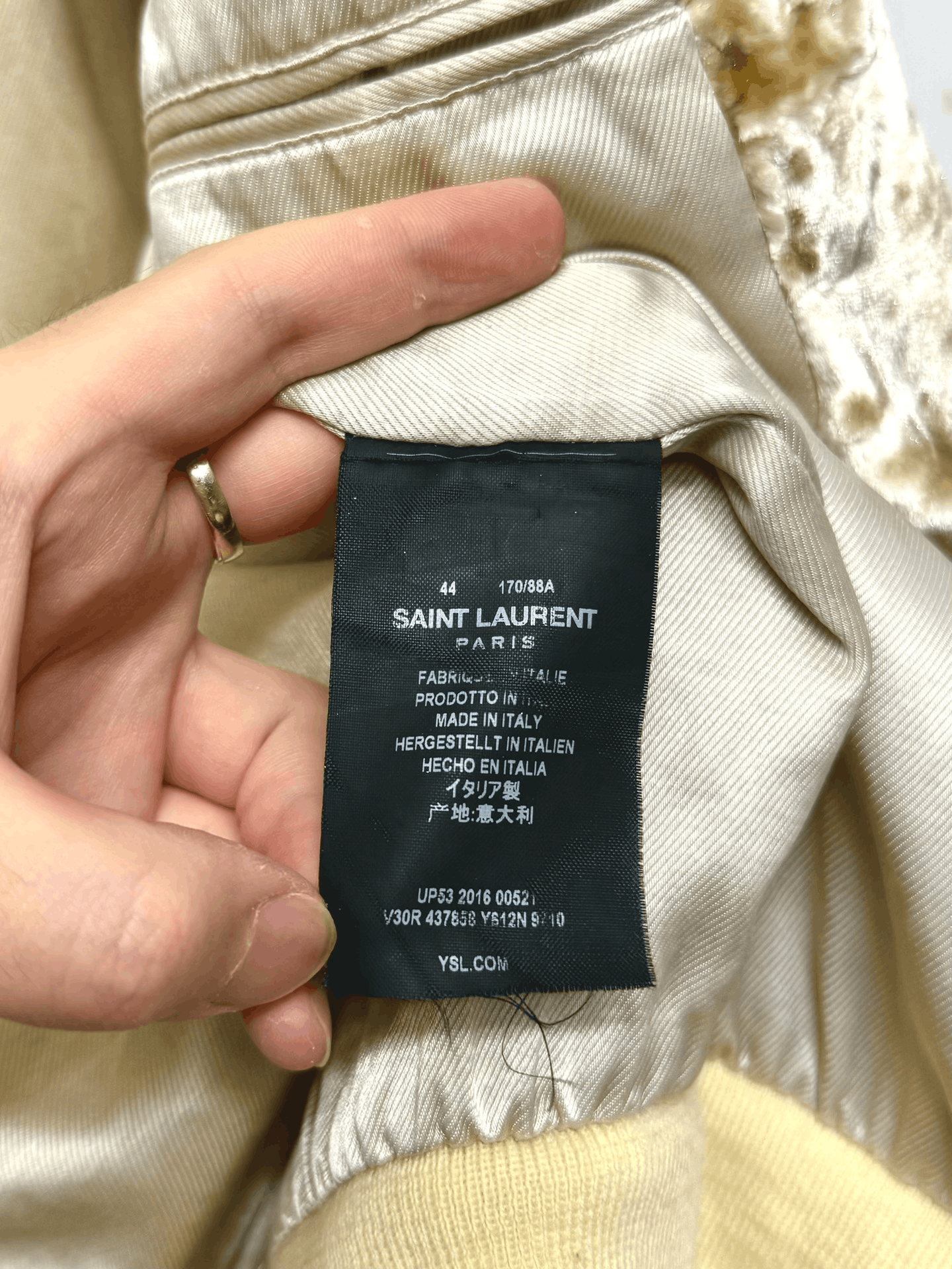 Saint Laurent Paris luxurious velvet bomber jacket with rhinestones Size M / US 6-8 / IT 42-44 - 6 Thumbnail