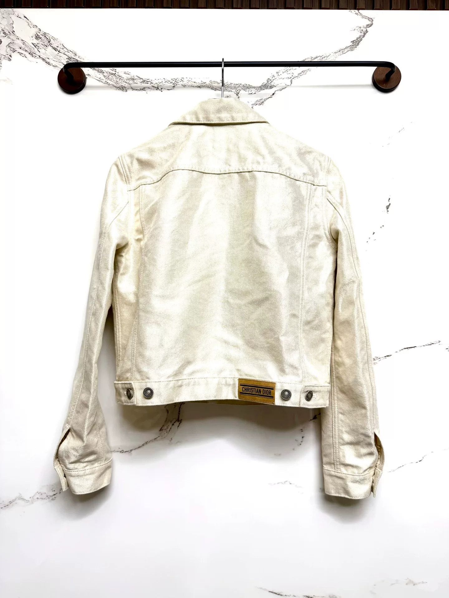 Dior dior beige denim jacket with gold detailing Size M / US 6-8 / IT 42-44 - 3 Thumbnail