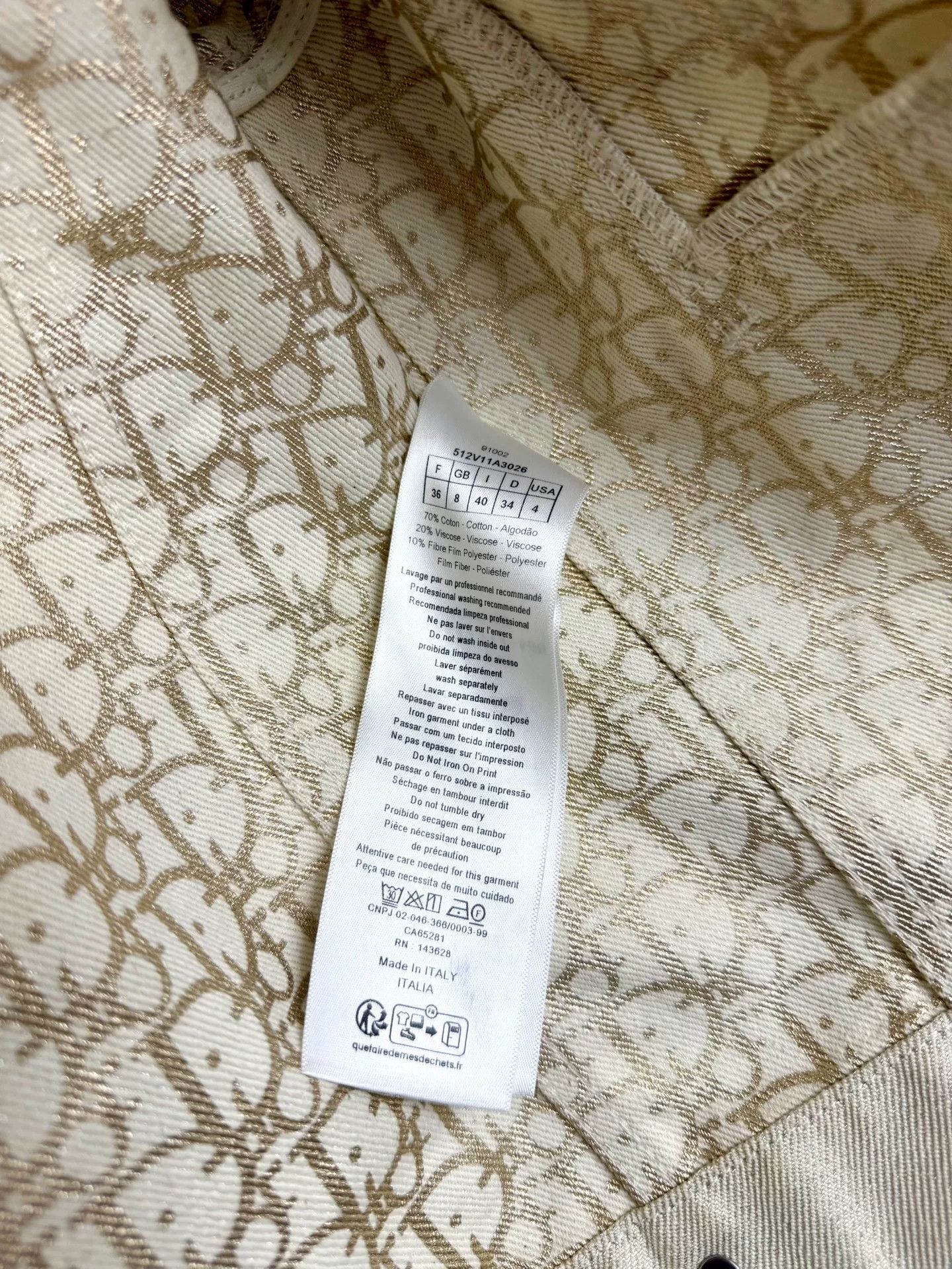 Dior dior beige denim jacket with gold detailing Size M / US 6-8 / IT 42-44 - 6 Thumbnail