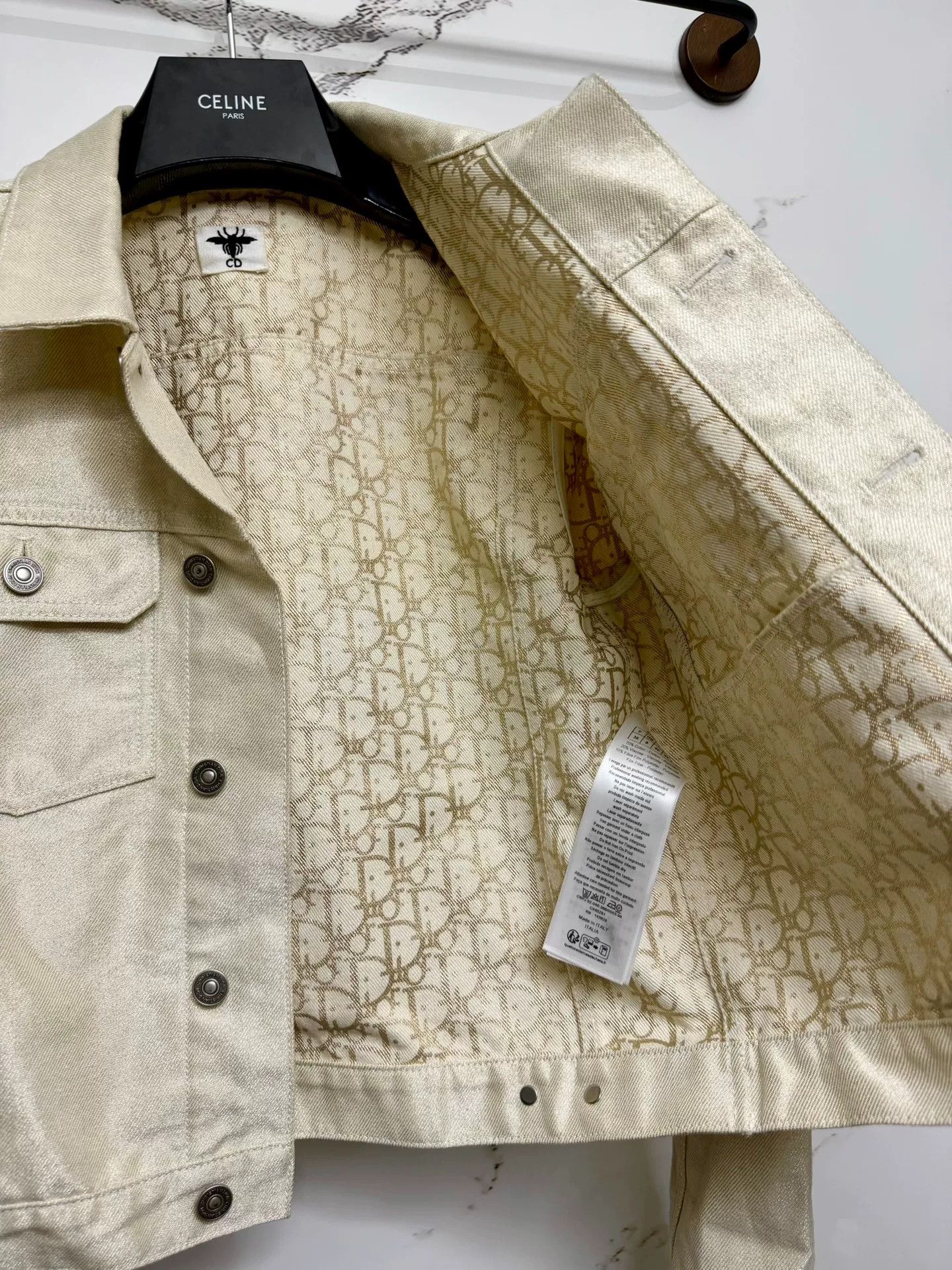 Dior dior beige denim jacket with gold detailing Size M / US 6-8 / IT 42-44 - 5 Thumbnail