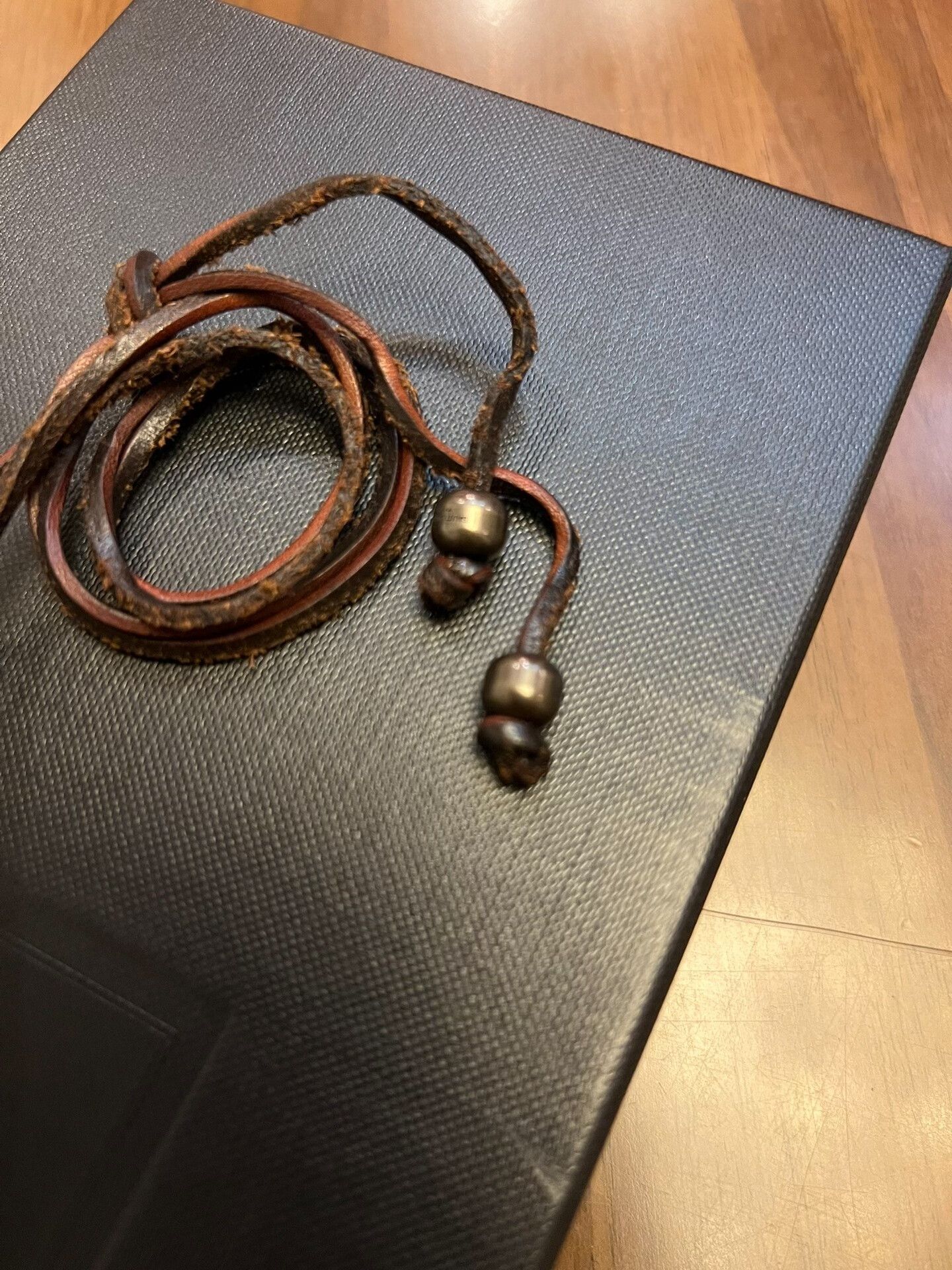 Saint Laurent Paris ysl bohemian style leather pendant necklace Size ONE SIZE - 3 Thumbnail