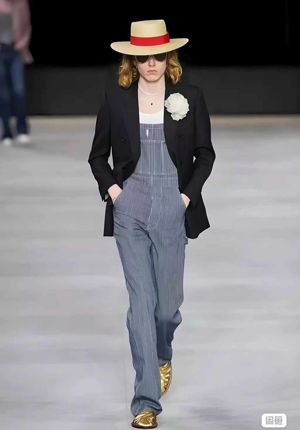 Celine celine double-breasted black blazer Size US S / EU 44-46 / 1 - 5 Thumbnail