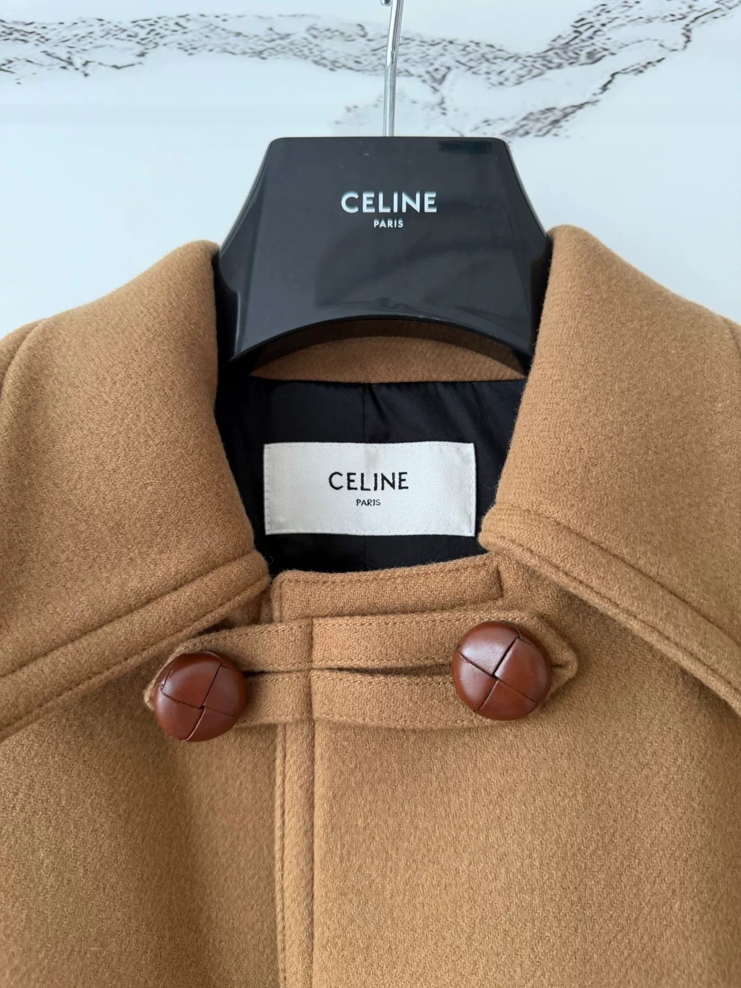 Celine celine brown double-breasted coat Size M / US 6-8 / IT 42-44 - 2 Thumbnail