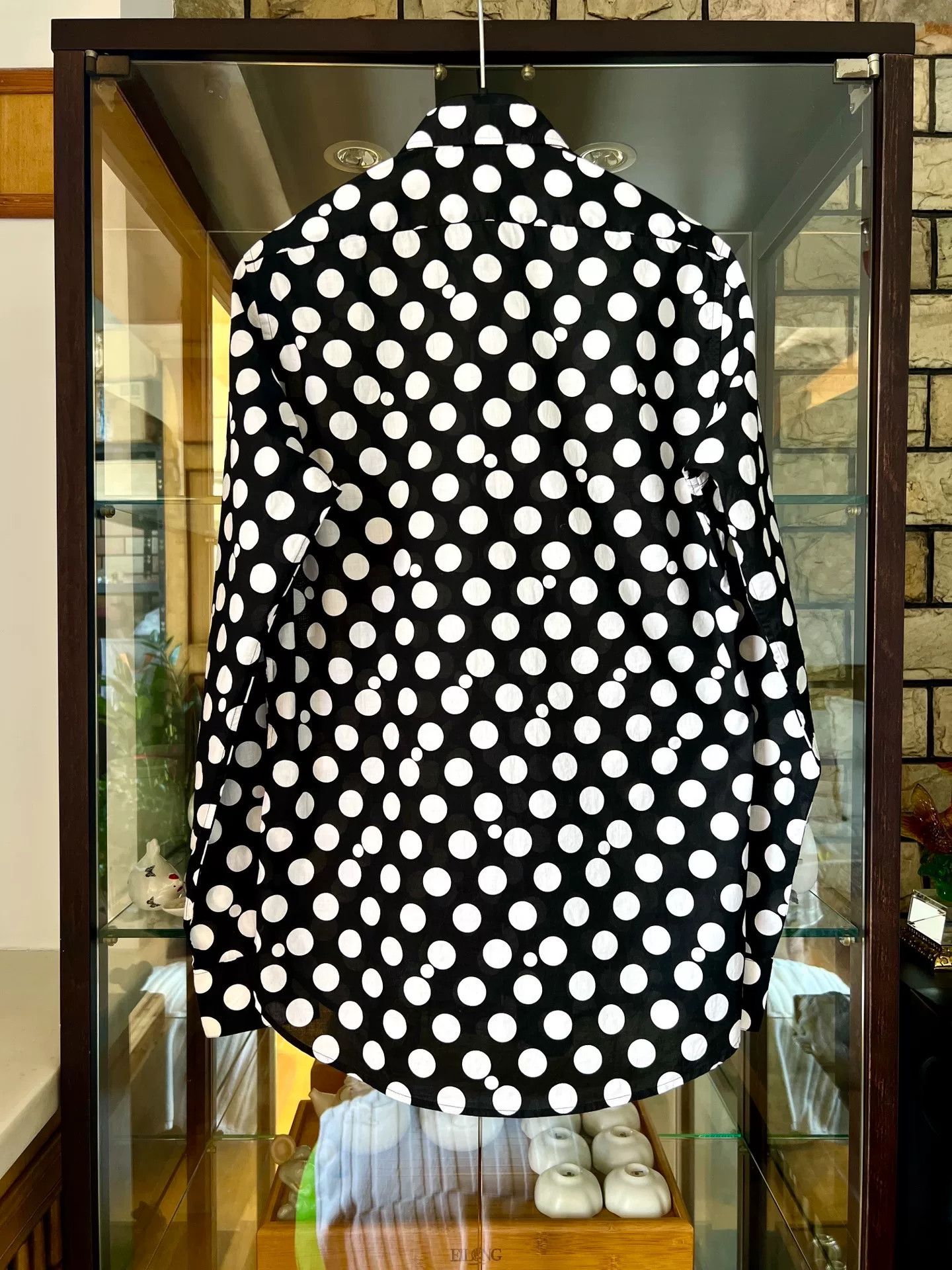 Saint Laurent Paris black and white polka dot shirt Size US S / EU 44-46 / 1 - 6 Thumbnail