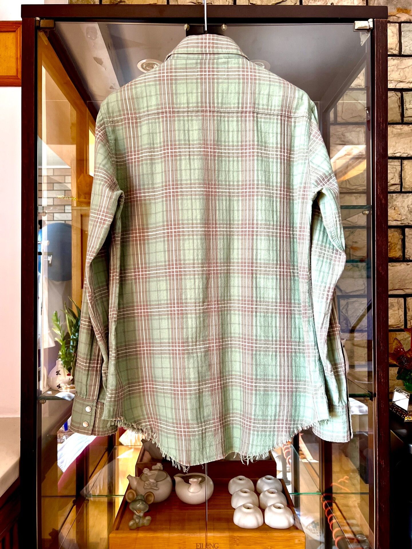 Saint Laurent Paris saint laurent plaid green shirt Size US S / EU 44-46 / 1 - 4 Thumbnail