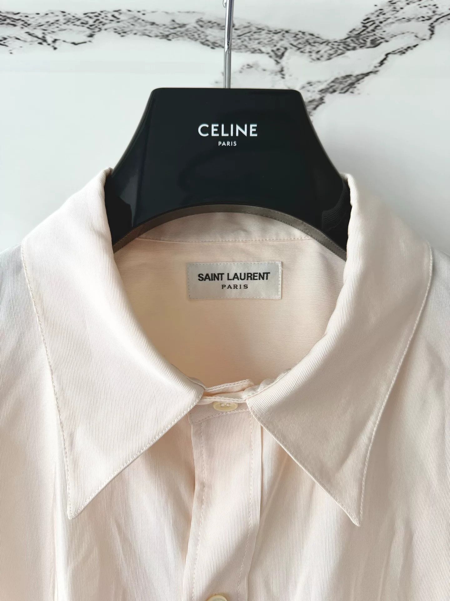 Saint Laurent Paris saint laurent oversized wool silk shirt Size ONE SIZE - 3 Thumbnail