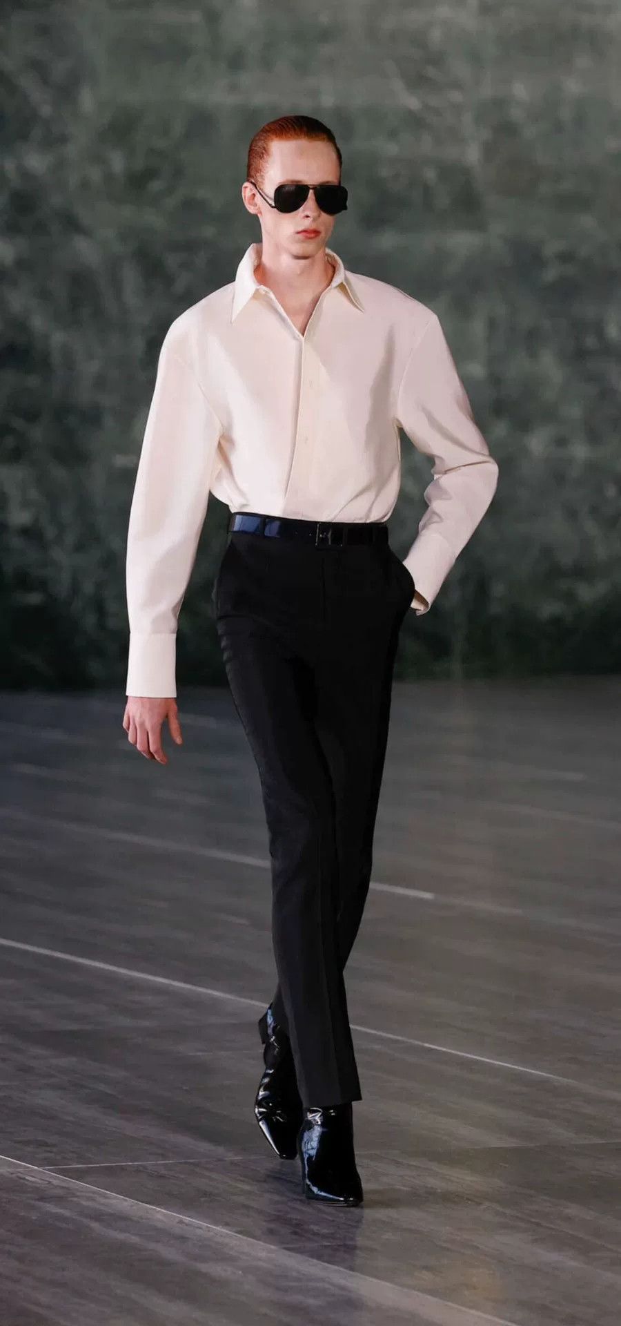 Saint Laurent Paris saint laurent oversized wool silk shirt Size ONE SIZE - 8 Thumbnail
