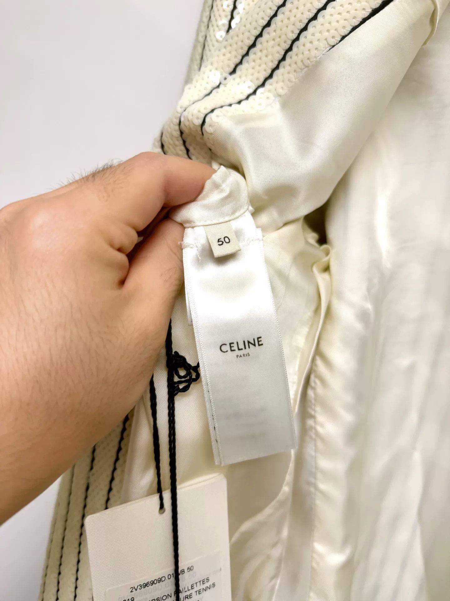 Celine celine striped blazer in black and white Size L / US 10 / IT 46 - 5 Thumbnail
