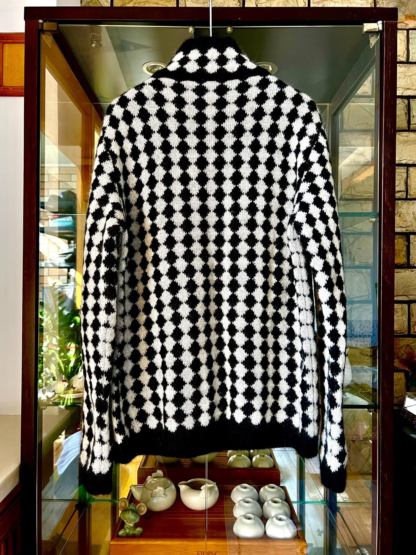 Saint Laurent Paris saint laurent black and white check turtleneck Size US XL / EU 56 / 4 - 4 Thumbnail