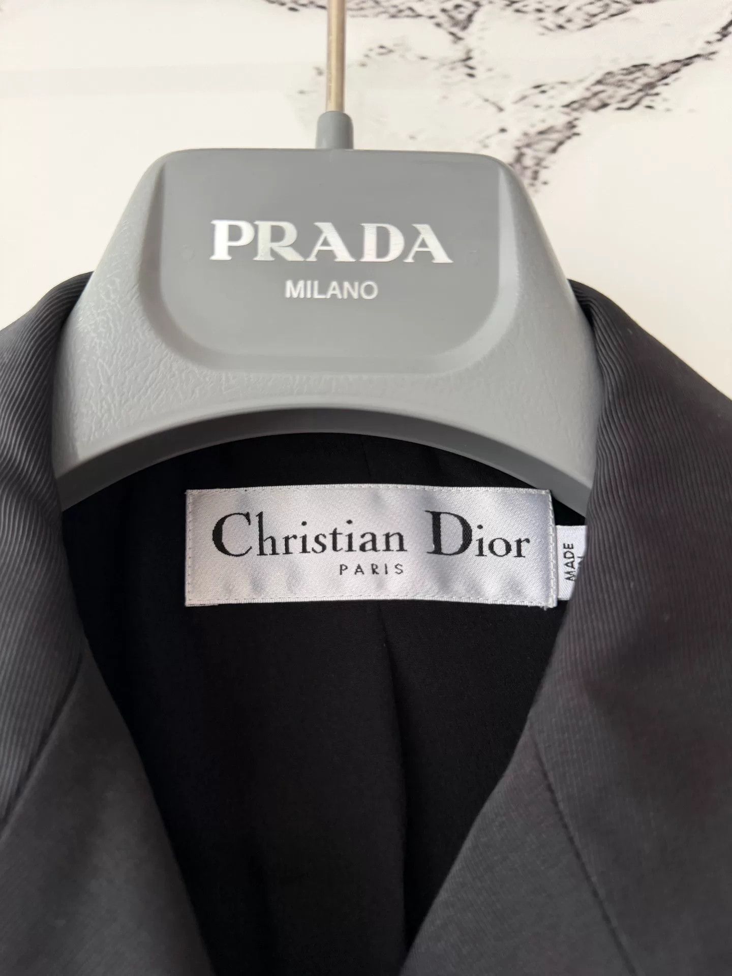 Dior dior black double-breasted blazer Size S / US 4 / IT 40 - 2 Thumbnail