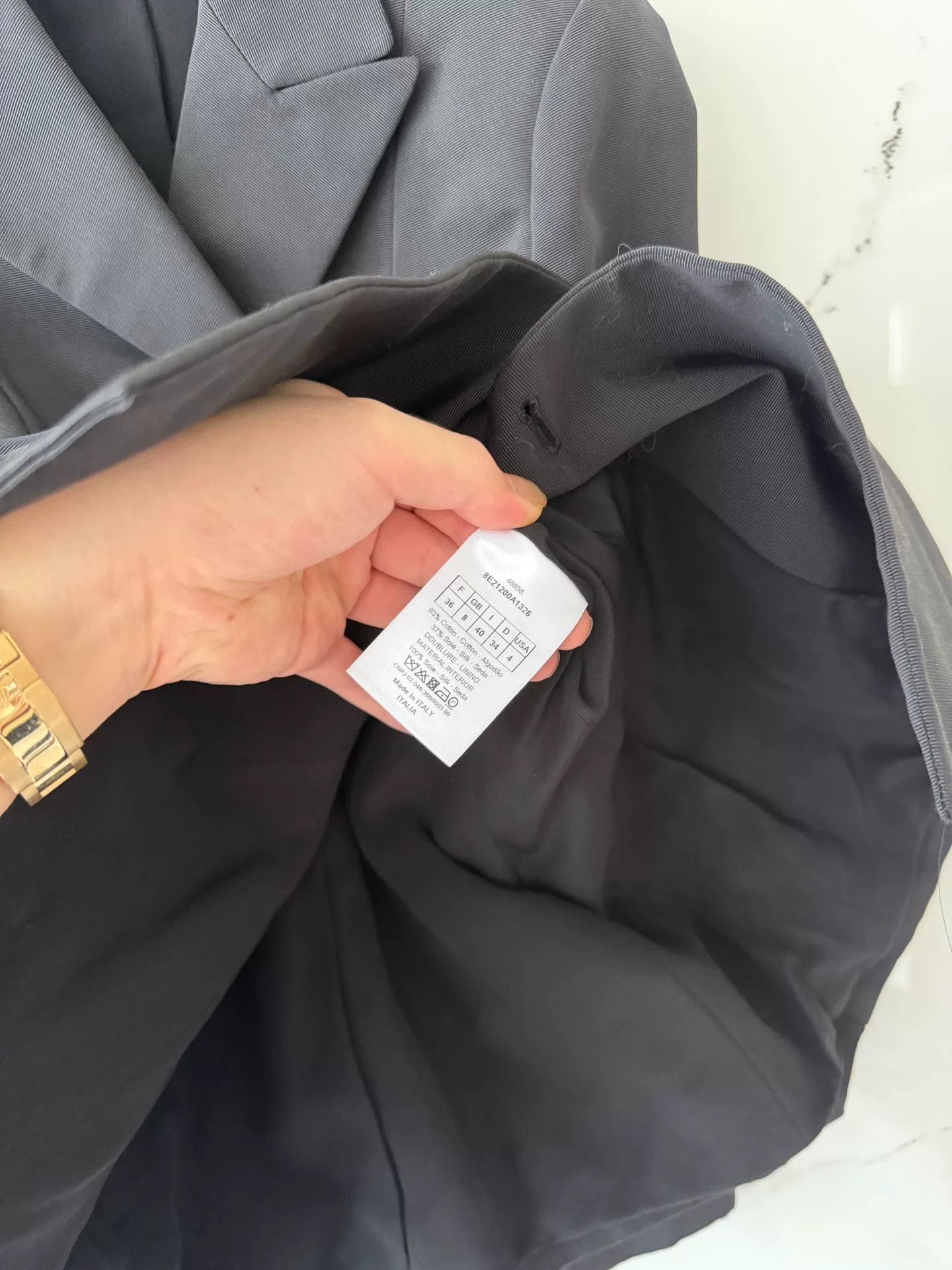 Dior dior black double-breasted blazer Size S / US 4 / IT 40 - 4 Thumbnail