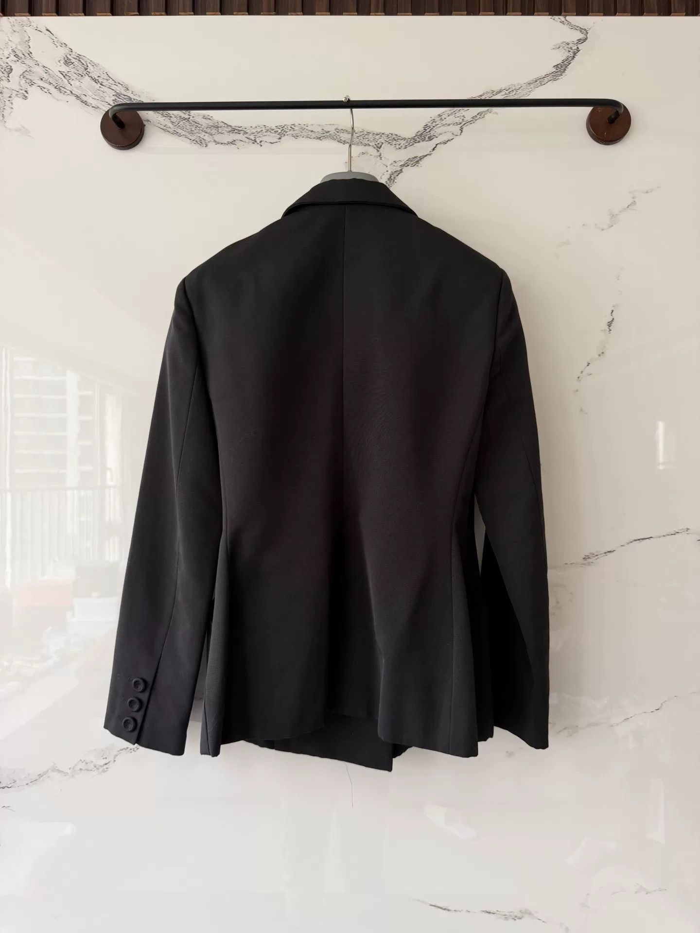Dior dior black double-breasted blazer Size S / US 4 / IT 40 - 3 Thumbnail
