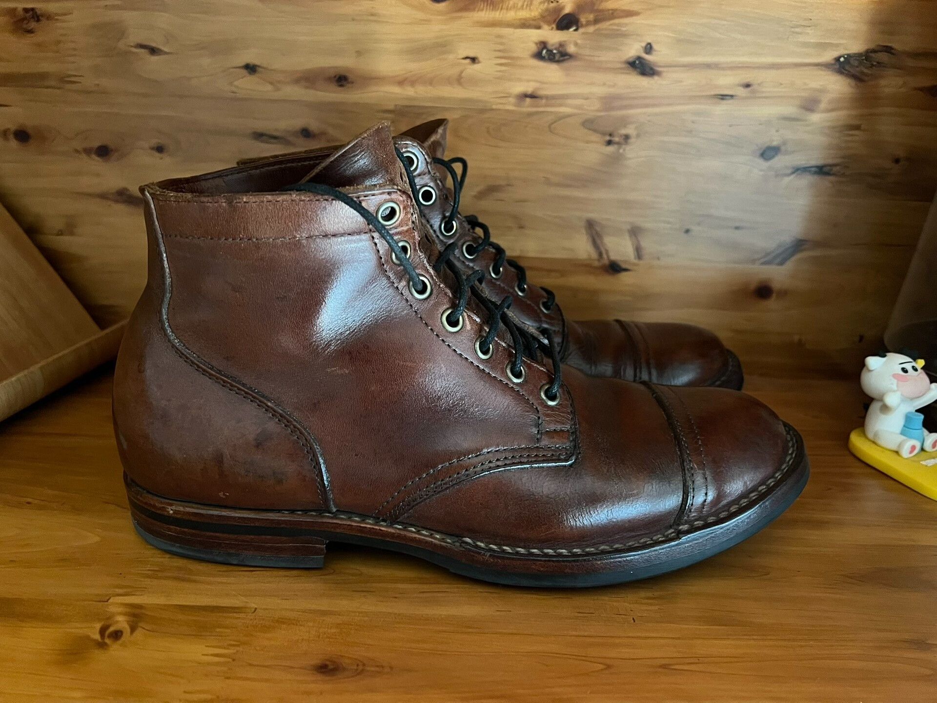 Viberg viberg 2030 caramel brown leather work boots Size US 8.5 / EU 41-42 - 4 Thumbnail