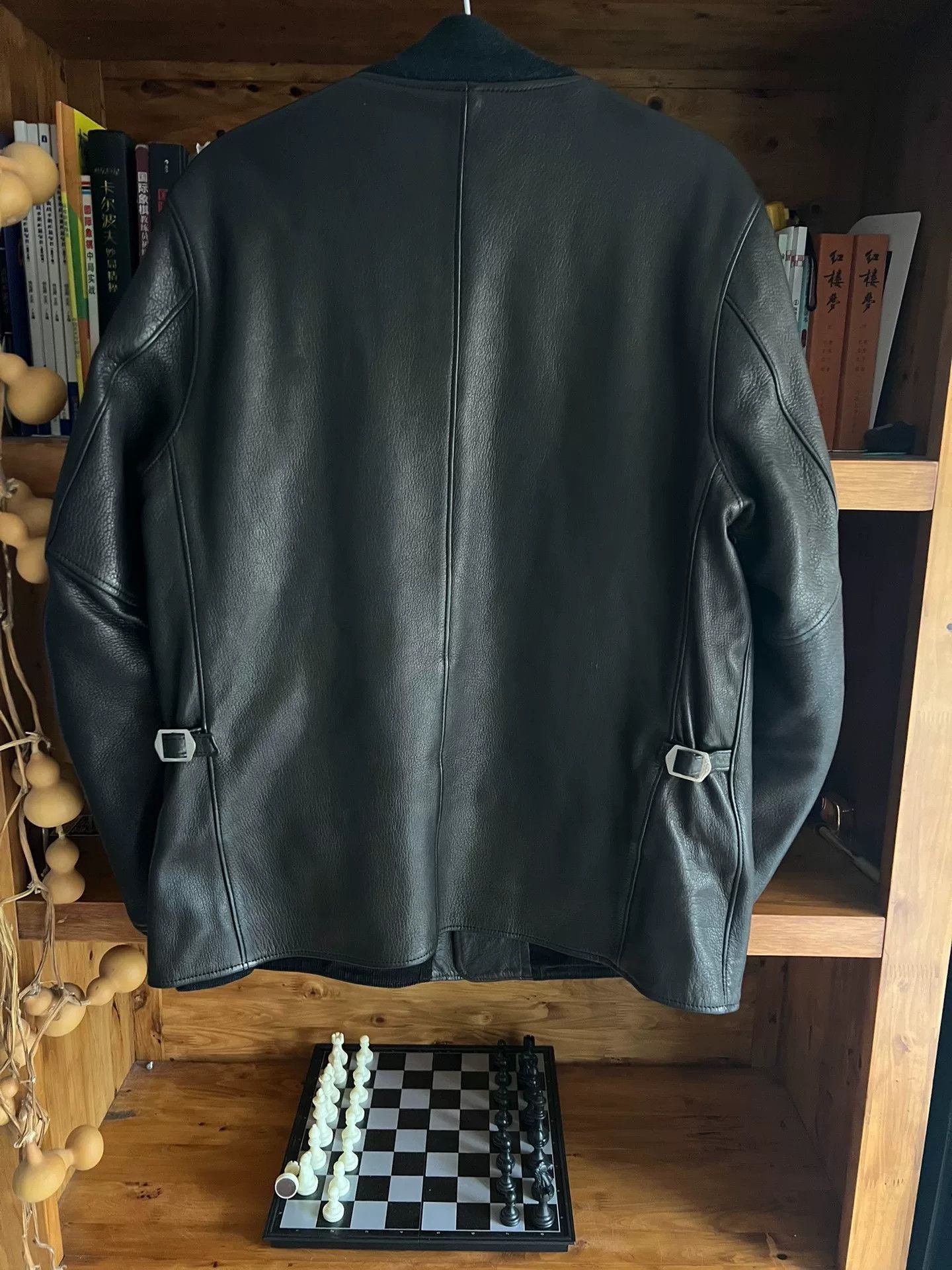 PHIGVEL MAKERS & Co. luxury carbon gray deer leather jacket Size US XL / EU 56 / 4 - 6 Thumbnail