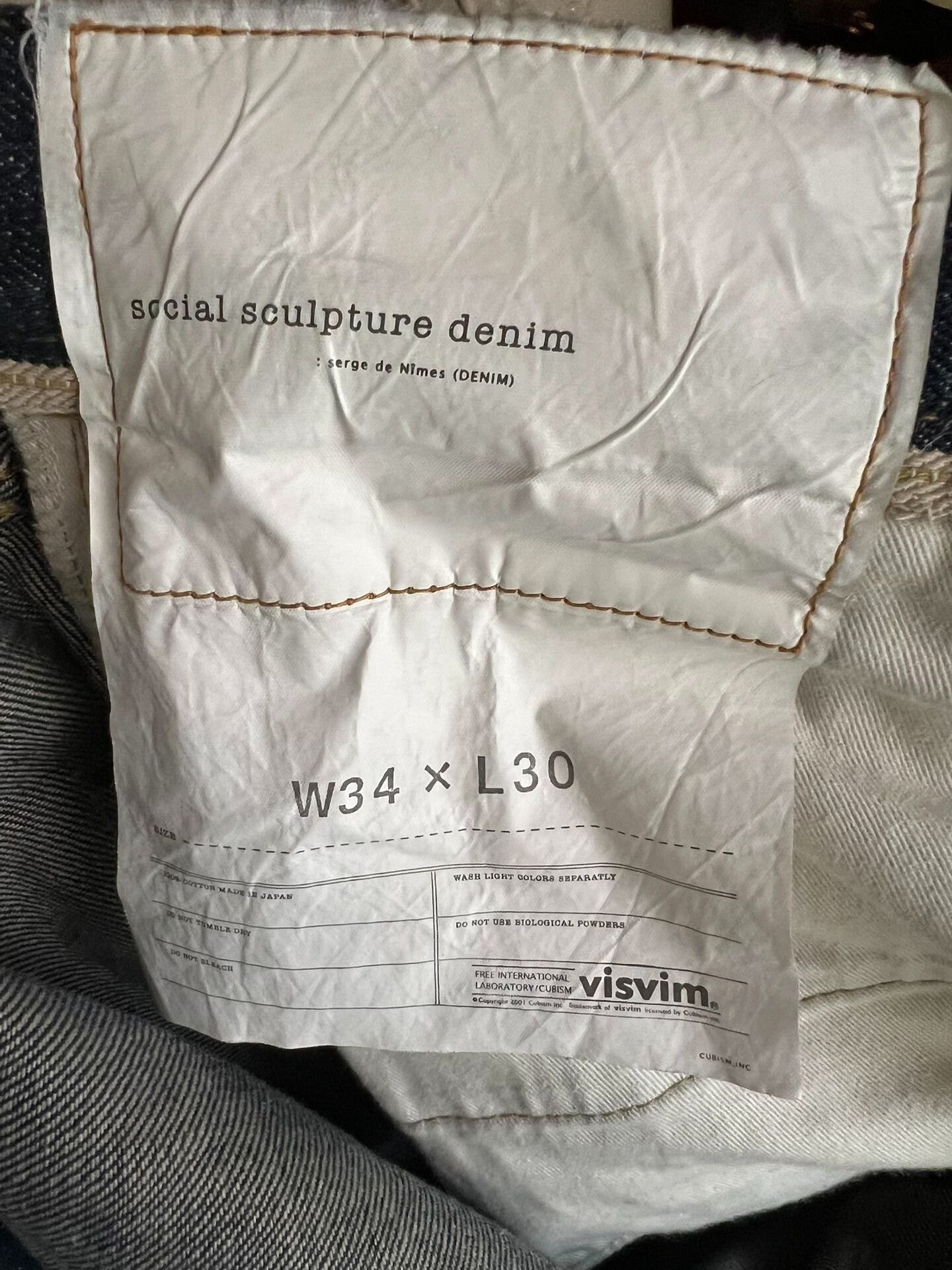 Visvim visvim red ear raw denim straight jeans Size US 34 / EU 50 - 9 Thumbnail