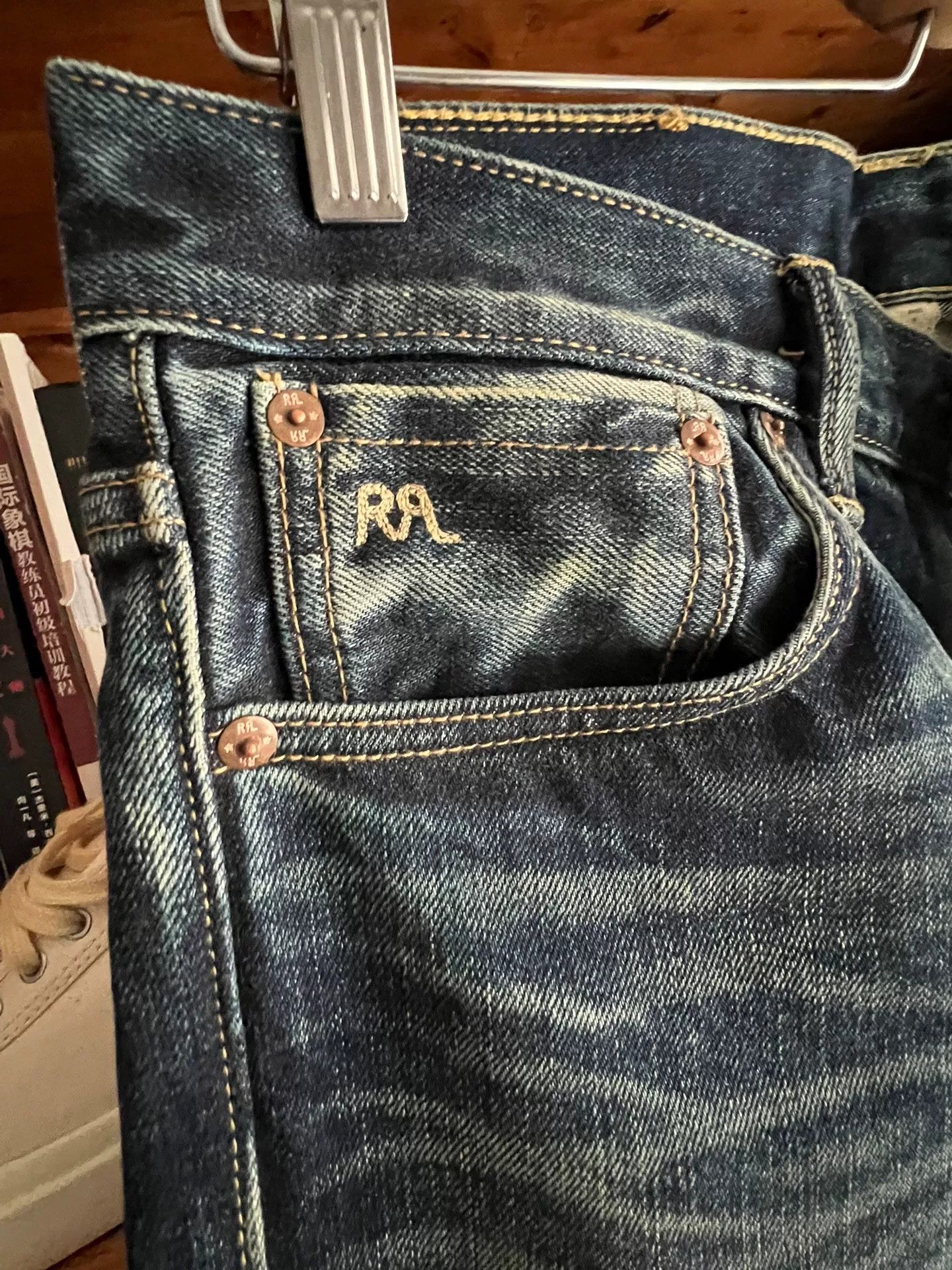 RRL Ralph Lauren RRL Double RL Slim Wash Denim Pants Size US 31 - 6 Thumbnail