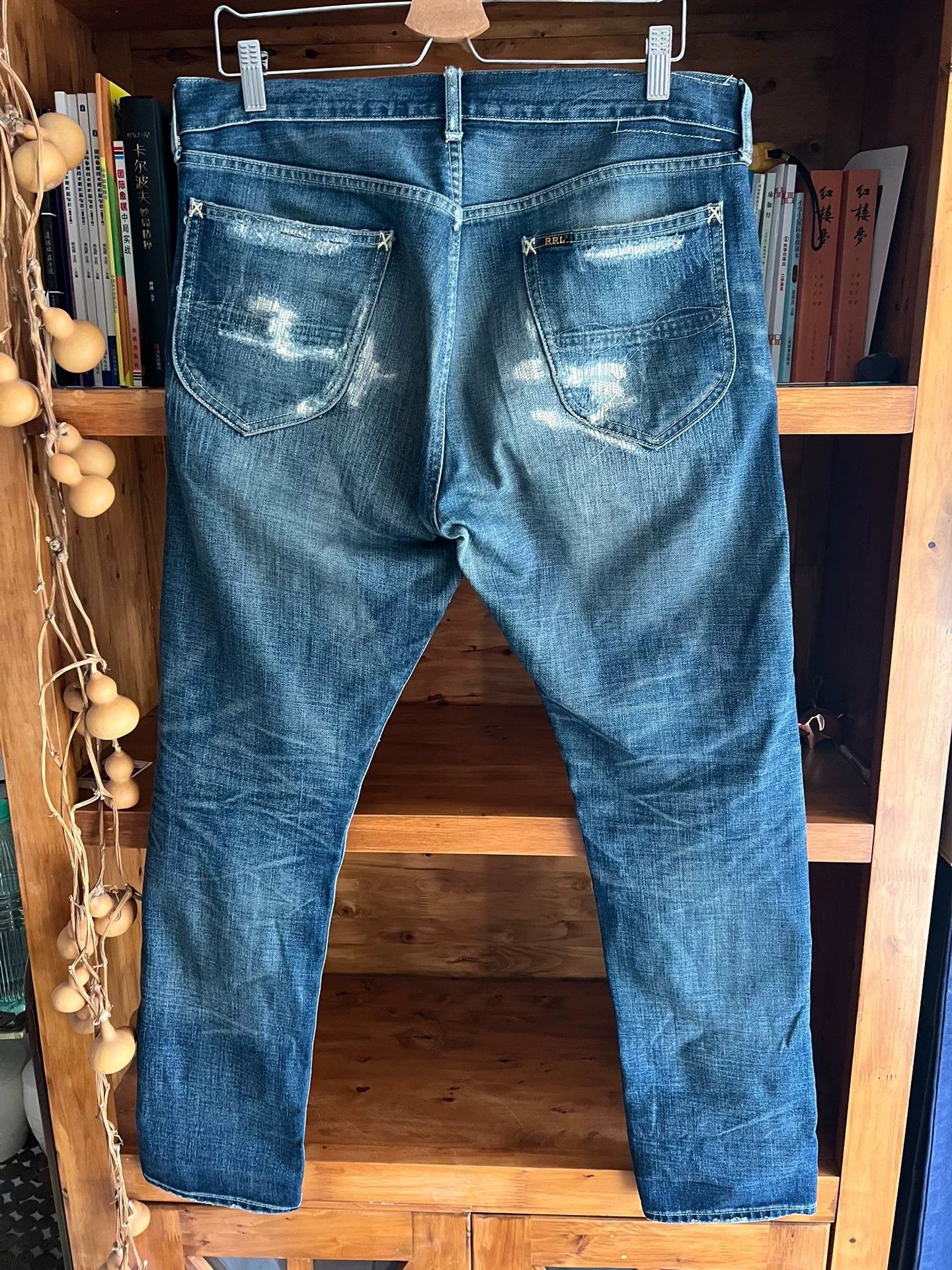 RRL Double RL Distressed Denim Jeans