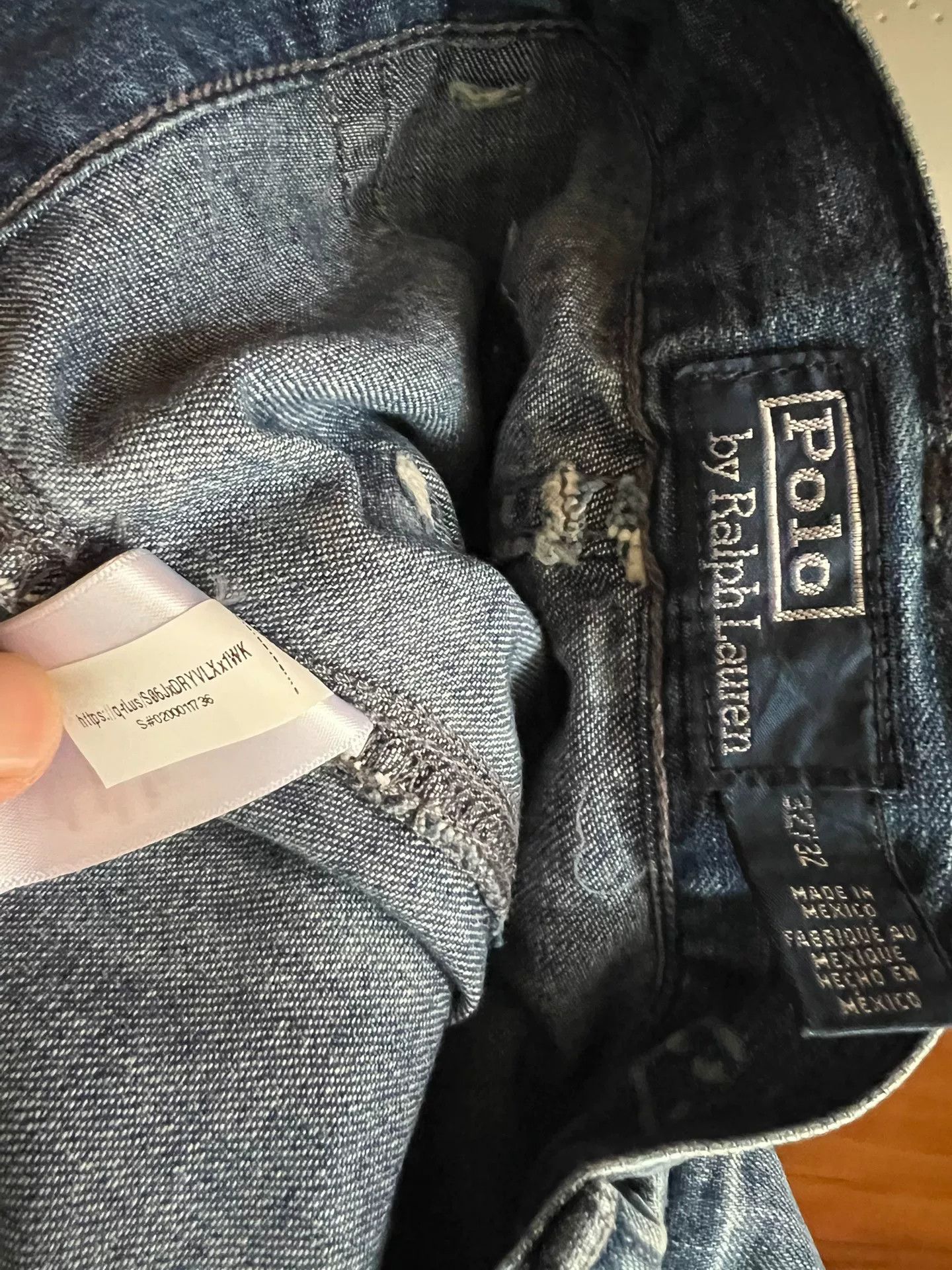RRL Ralph Lauren vintage distressed baggy denim pants Size US 32 / EU 48 - 8 Thumbnail