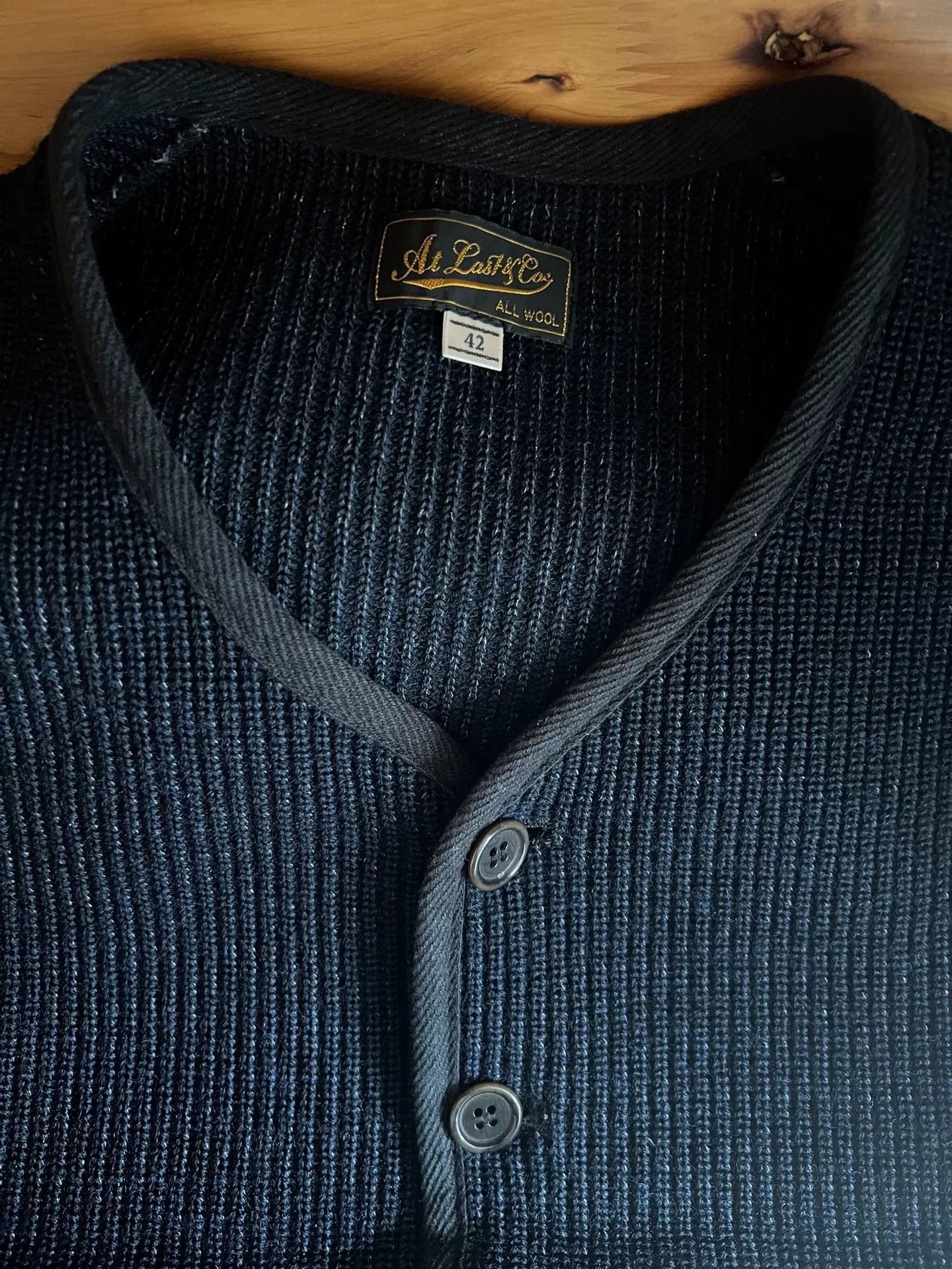 At Last & Co stylish blue wool vest for layering Size US M / EU 48-50 / 2 - 9 Thumbnail