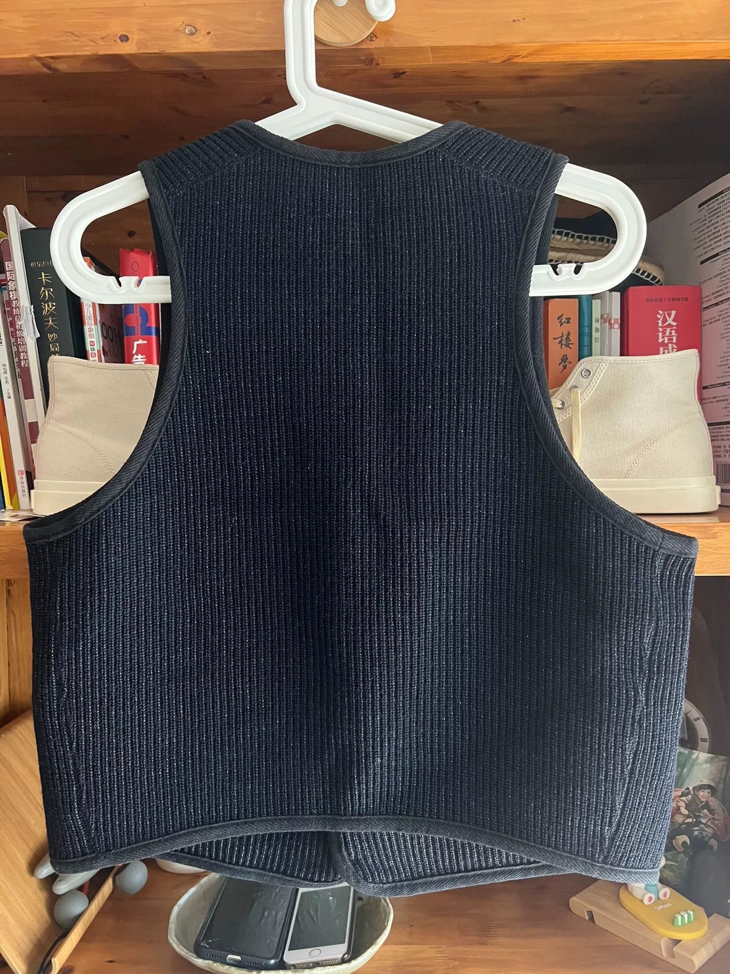 At Last & Co stylish blue wool vest for layering Size US M / EU 48-50 / 2 - 6 Thumbnail
