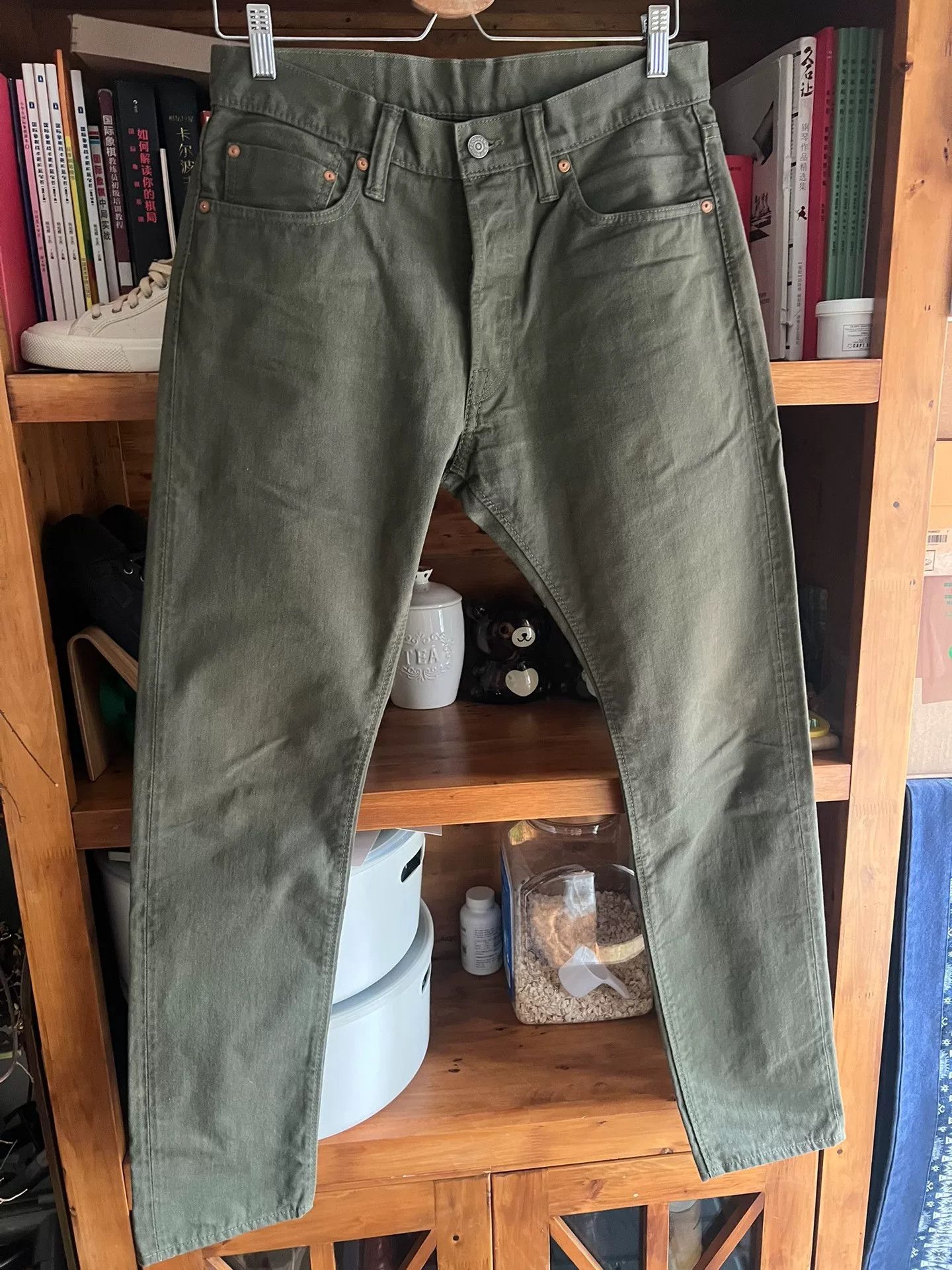 Pure Blue Japan military green denim pants from Pure Blue Japan Size US 32 / EU 48 - 2 Thumbnail