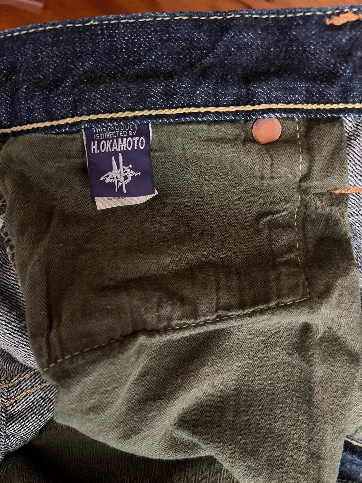 TOYS McCOY vintage dark denim straight leg pants Size US 31 - 9 Thumbnail