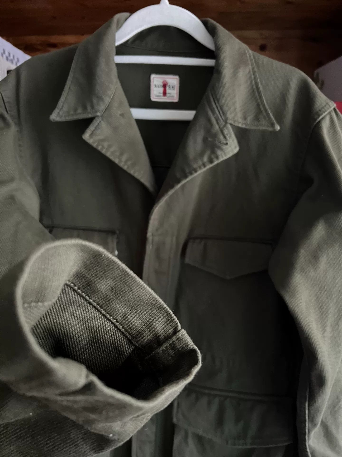 Samurai Jeans olive green bomber jacket with four pockets Size US M / EU 48-50 / 2 - 3 Thumbnail