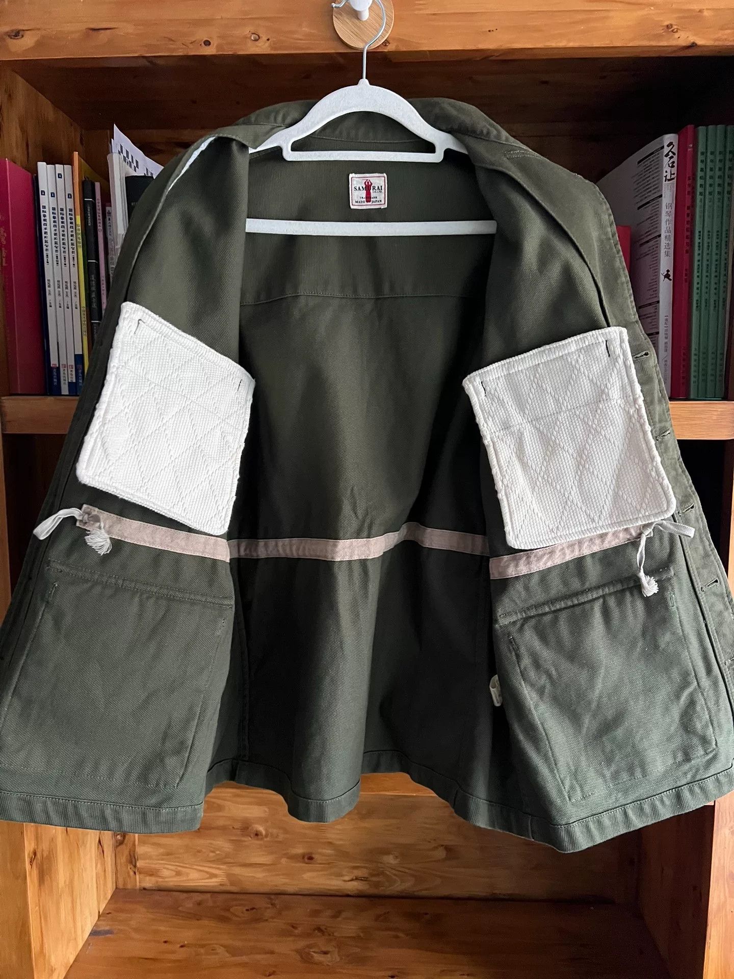 Samurai Jeans olive green bomber jacket with four pockets Size US M / EU 48-50 / 2 - 7 Thumbnail