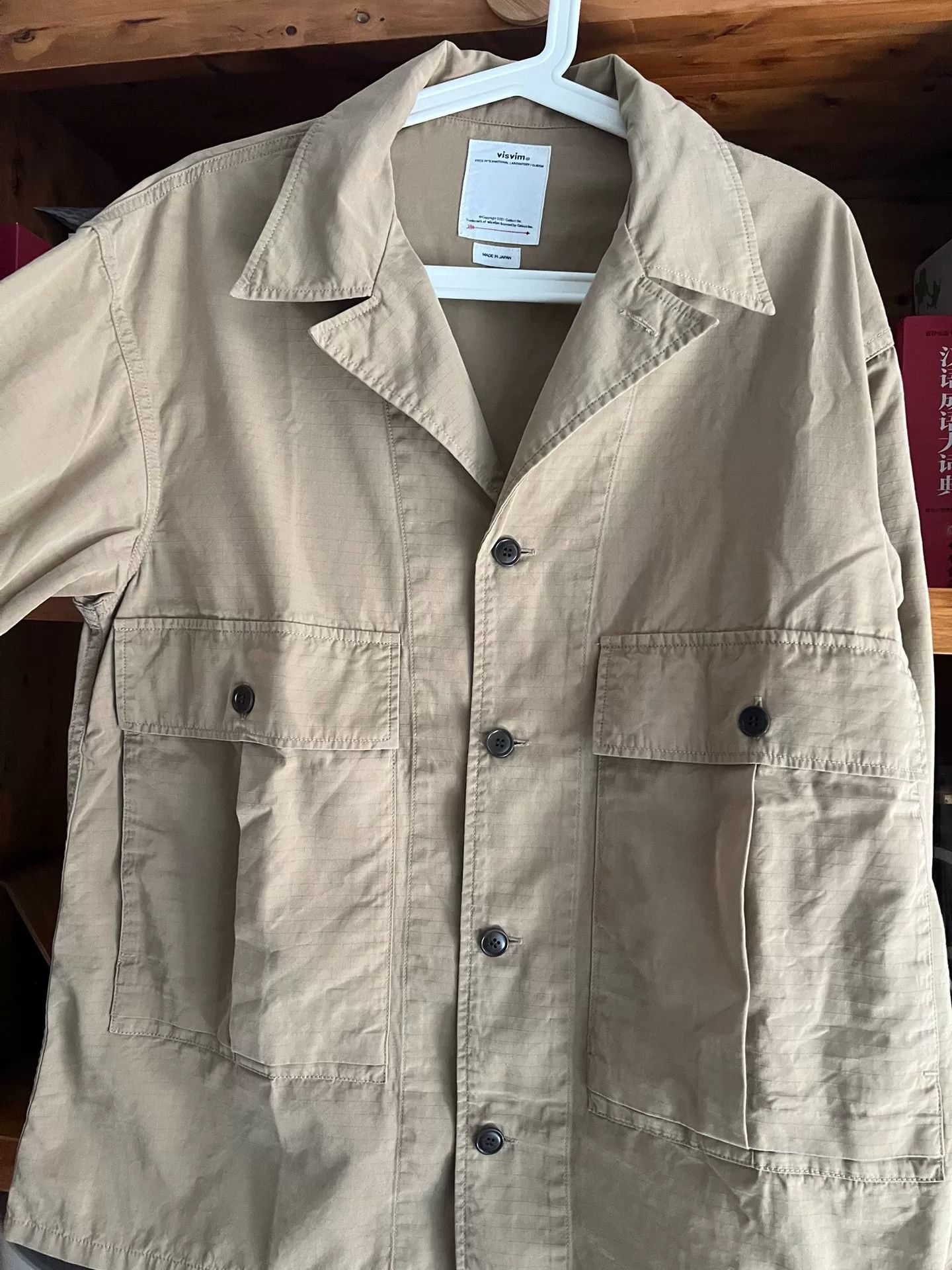 Visvim visvim domaine shirt with badges khaki Size US L / EU 52-54 / 3 - 8 Thumbnail