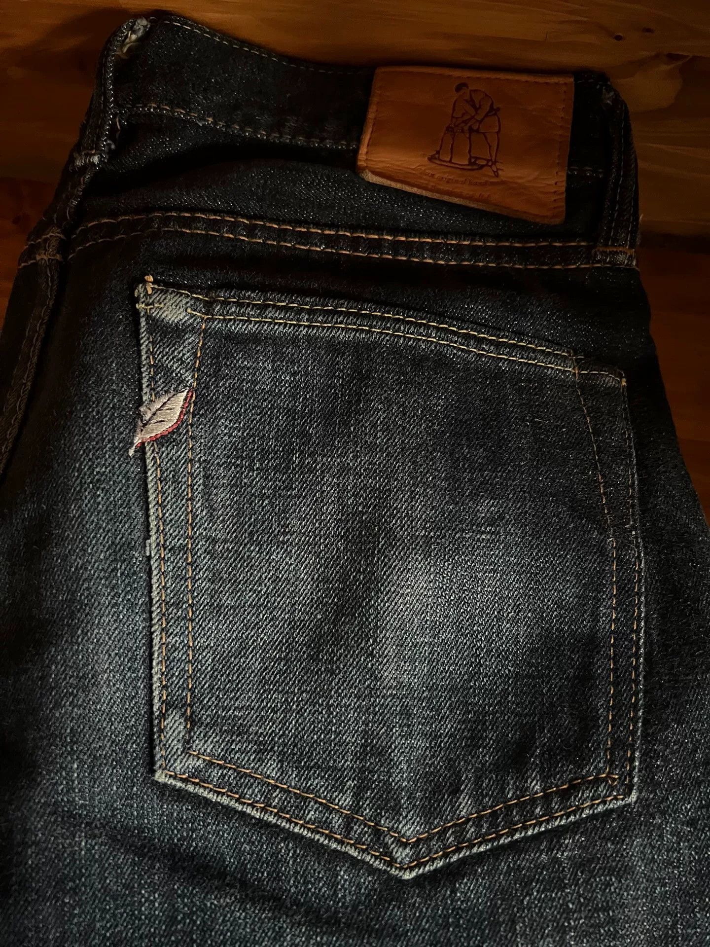 Pure Blue Japan pure blue japanese straight denim jeans Size US 33 - 9 Thumbnail