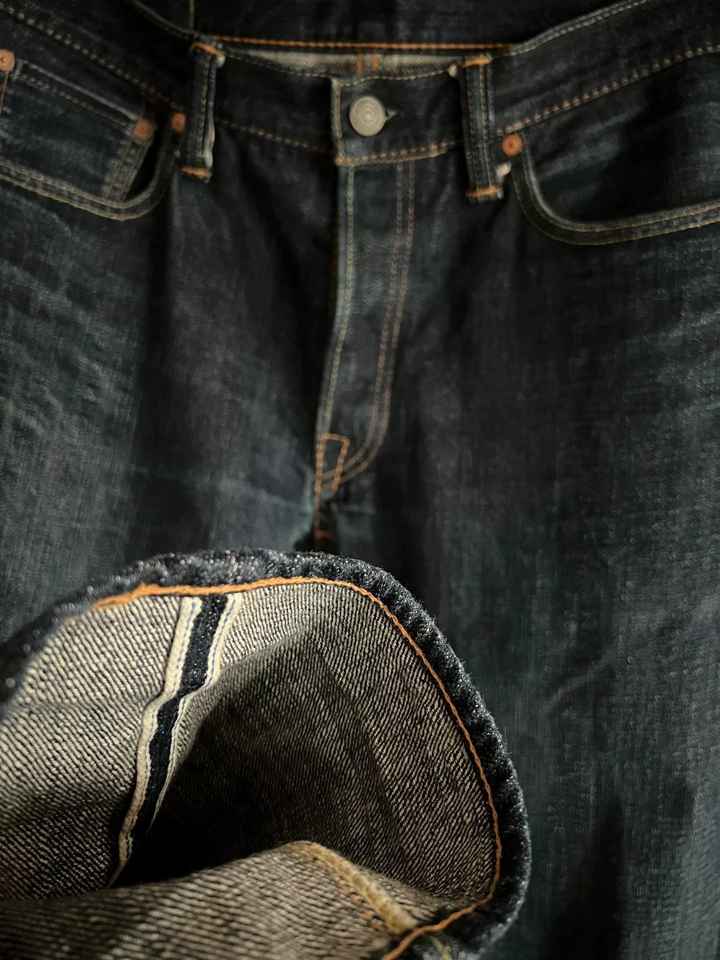 Pure Blue Japan pure blue japanese straight denim jeans Size US 33 - 4 Thumbnail