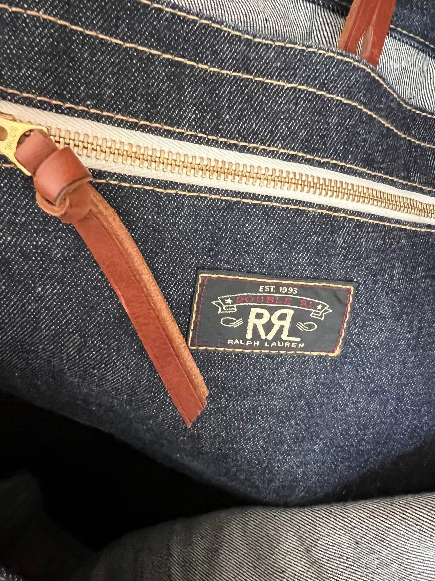 RRL Ralph Lauren RRL Double RL Denim Tote Bag Size ONE SIZE - 6 Thumbnail