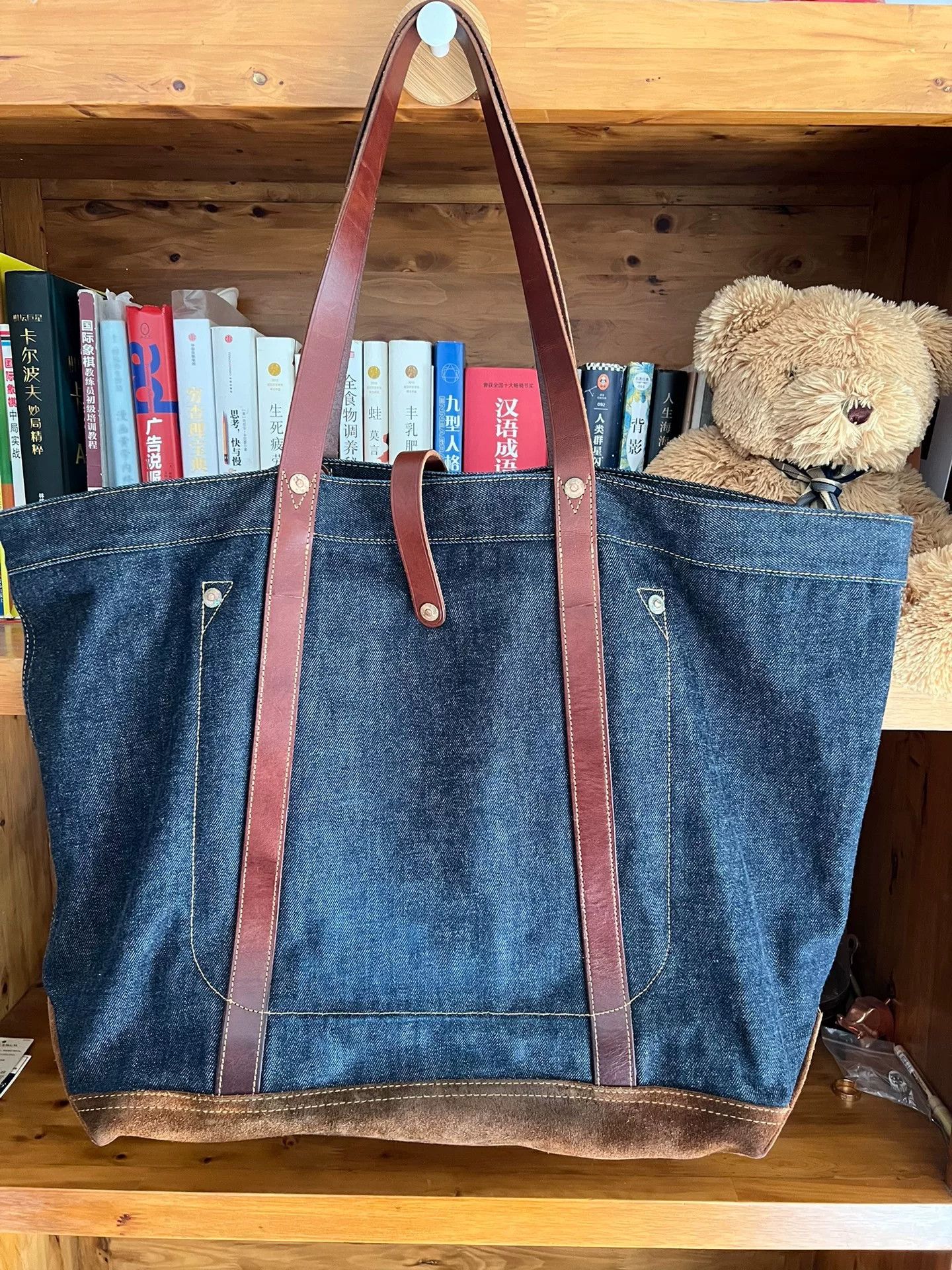 RRL Ralph Lauren RRL Double RL Denim Tote Bag Size ONE SIZE - 4 Thumbnail