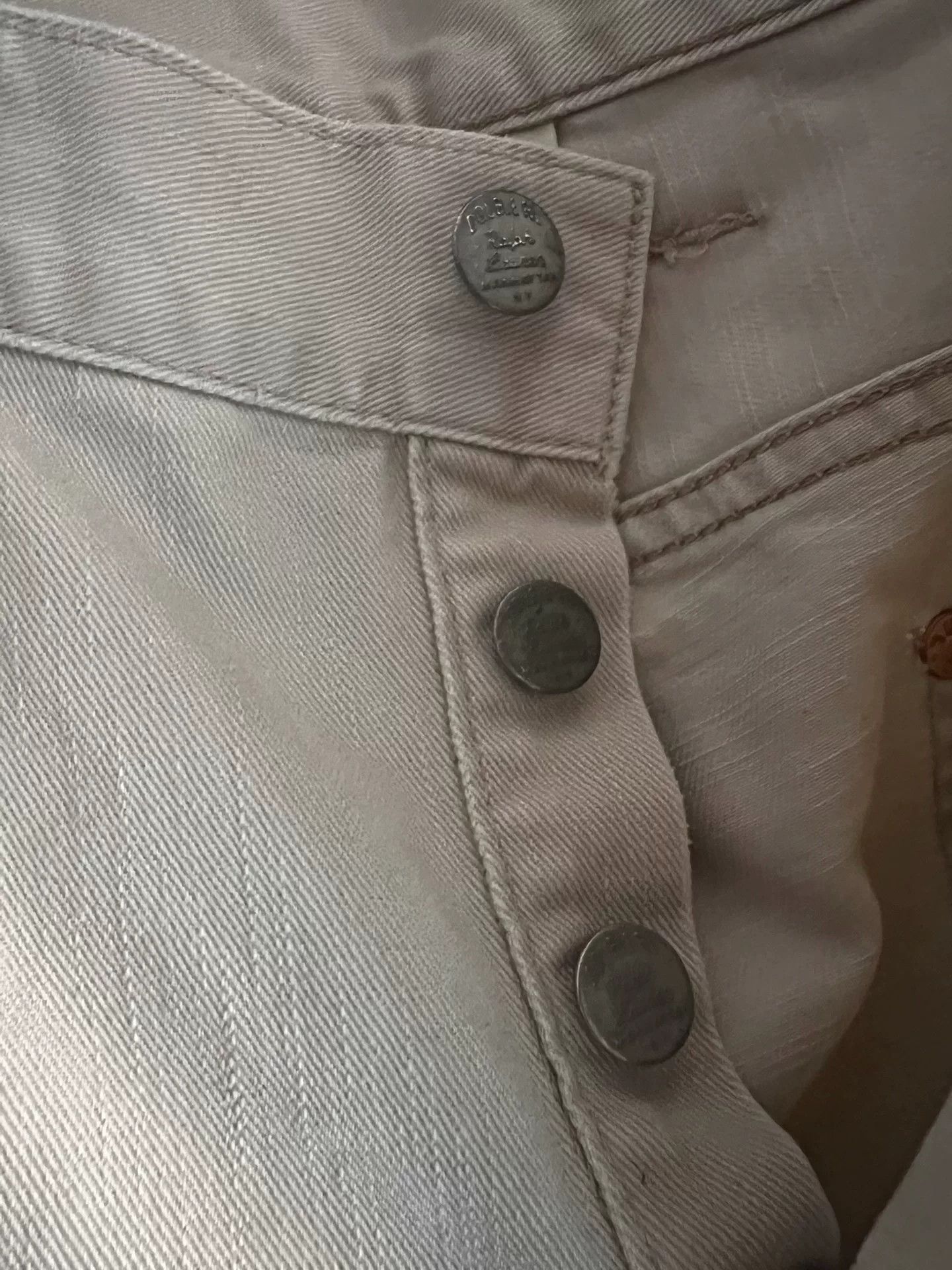 RRL Ralph Lauren RRL Double RL Gray White Denim Pants Size US 32 / EU 48 - 4 Thumbnail