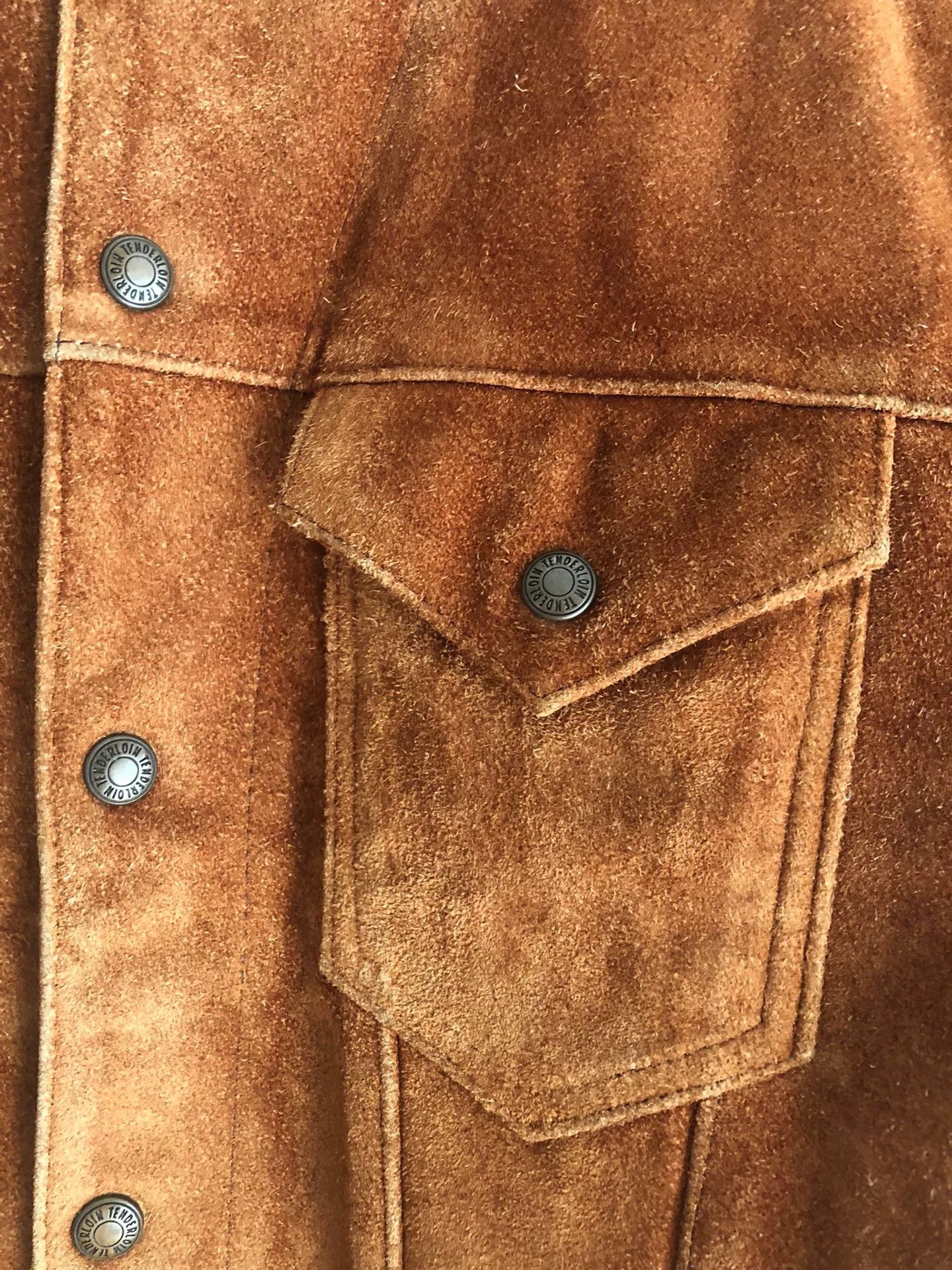 Tenderloin rare brown suede leather jacket Size US S / EU 44-46 / 1 - 4 Thumbnail
