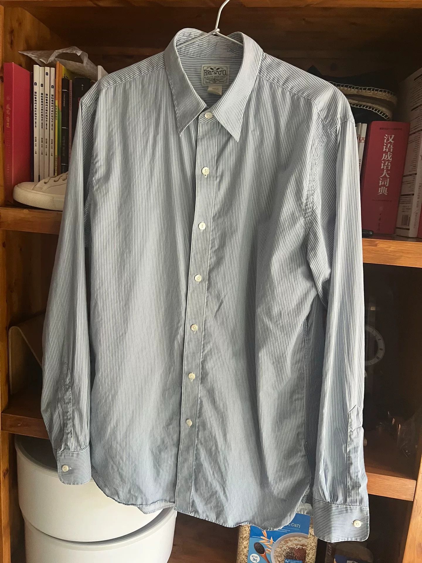 RRL Ralph Lauren RRL Long Sleeve Striped Shirt in Blue White Size US M / EU 48-50 / 2 - 3 Thumbnail