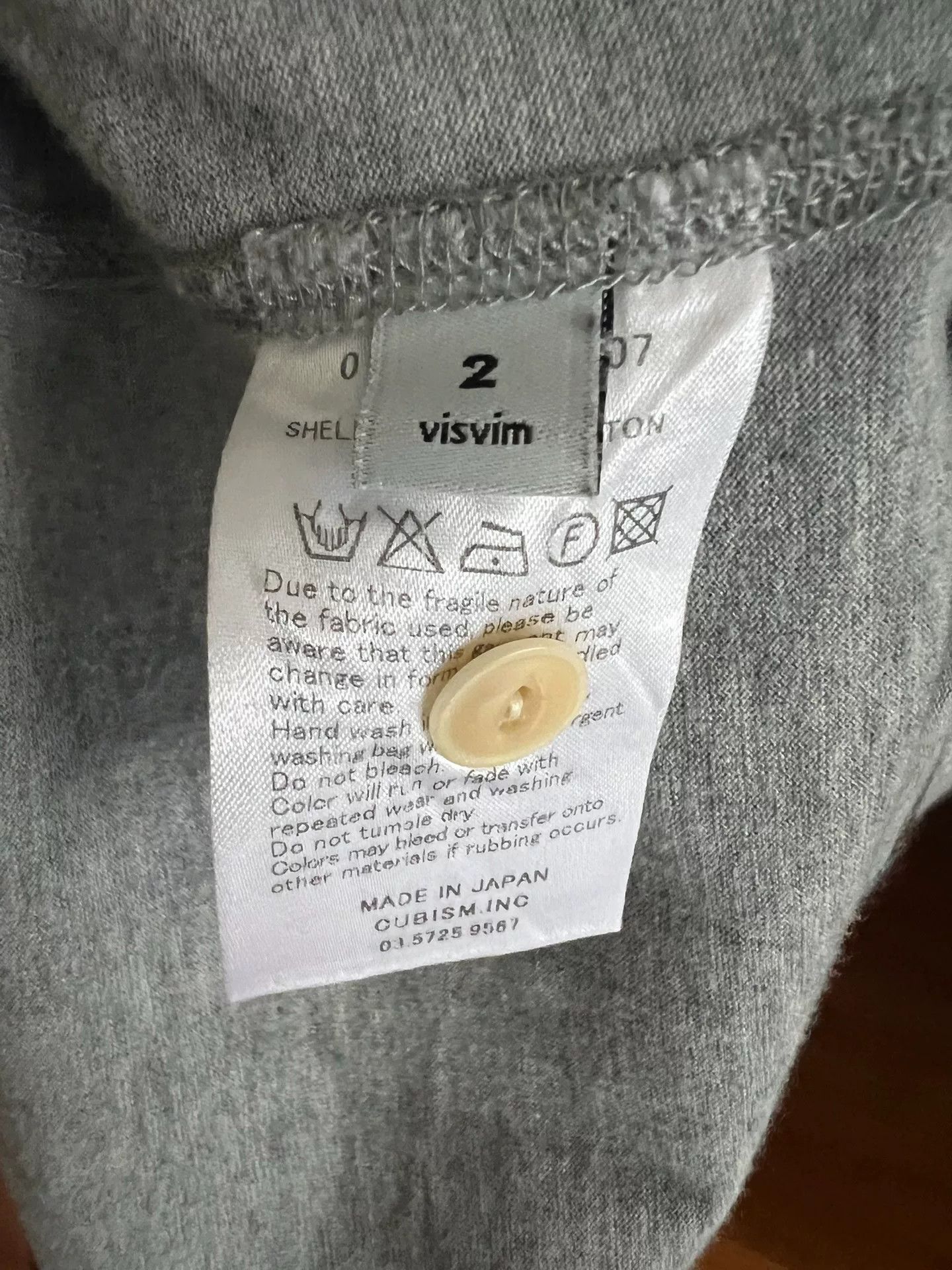 Visvim gray vintage henley short sleeve t-shirt Size US M / EU 48-50 / 2 - 6 Thumbnail