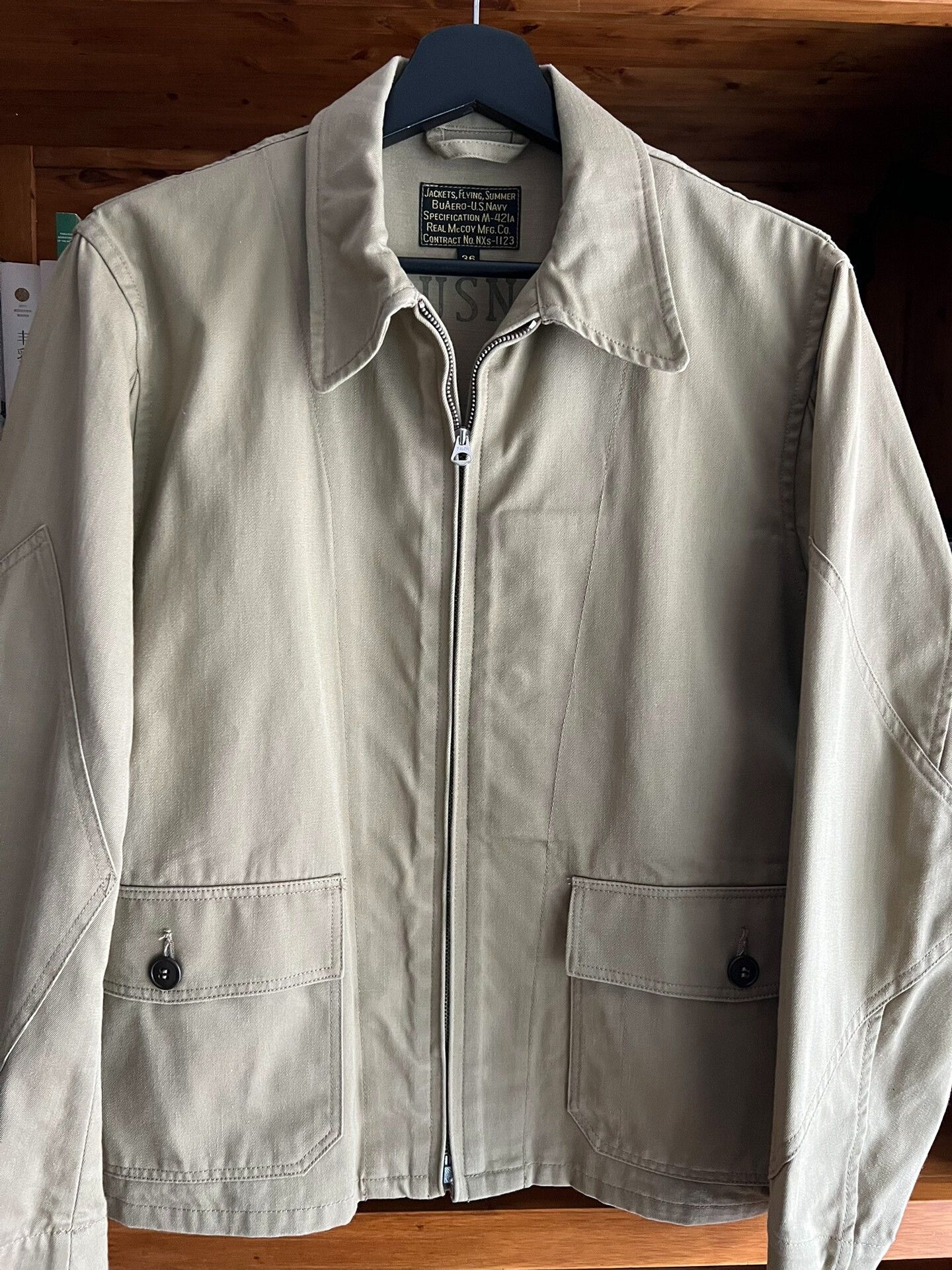 The Real McCoy's real mccoy's type m-421a khaki flight jacket Size US M / EU 48-50 / 2 - 4 Thumbnail
