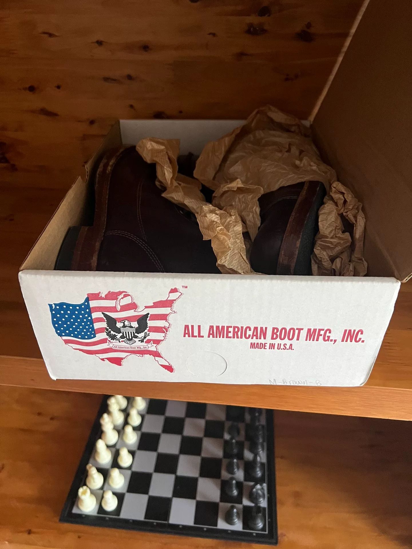 RRL Ralph Lauren glad hand all american brown leather boots Size US 8 / EU 41 - 9 Thumbnail
