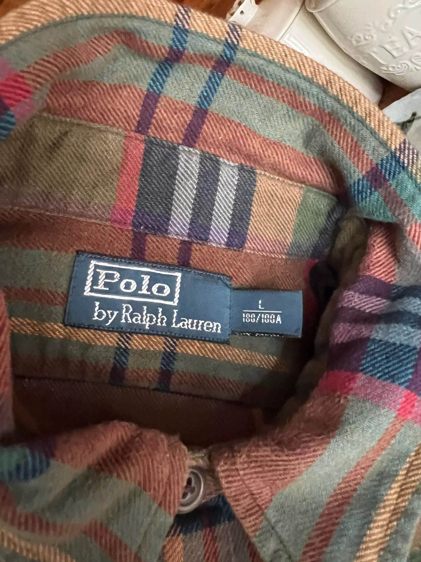 Ralph Lauren Ralph Lauren Plaid Shirt with Elbow Patches Size US L / EU 52-54 / 3 - 7 Thumbnail