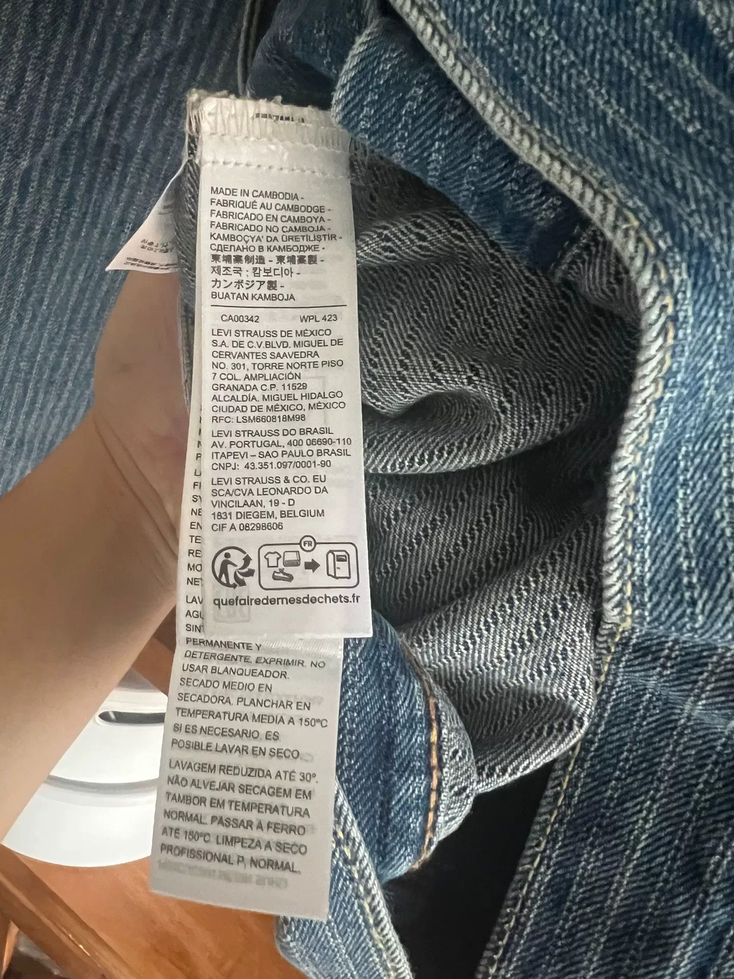 Levi's Vintage Clothing vintage levi's striped denim jacket Size US S / EU 44-46 / 1 - 6 Thumbnail